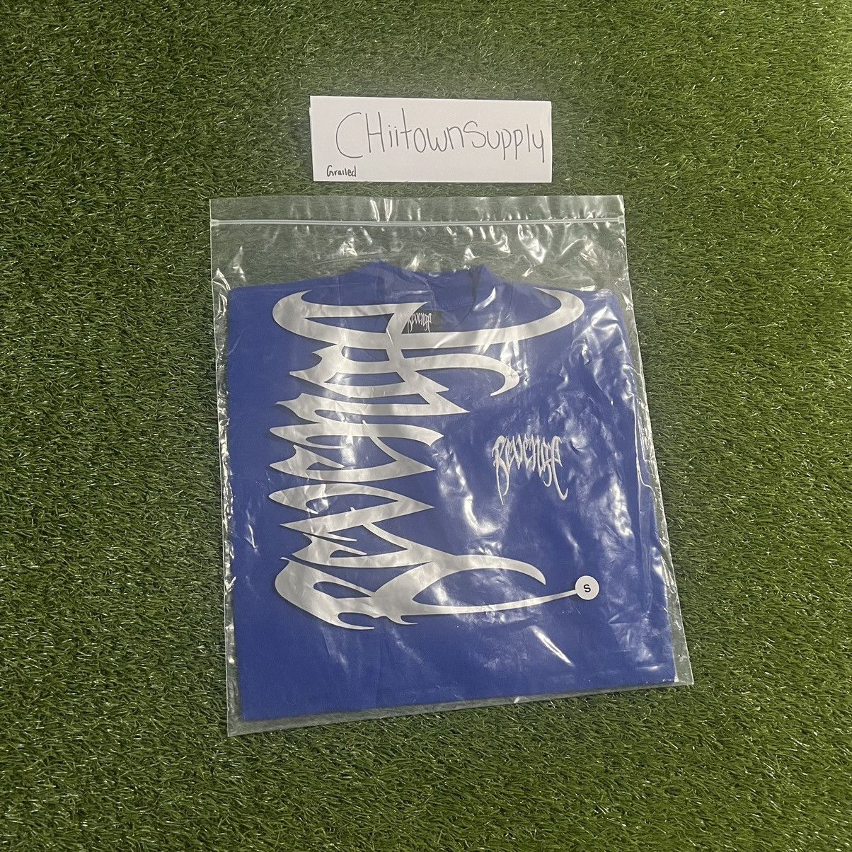 Revenge Revenge Basic Embroidered Logo Tee Blue Size Medium Size US M / EU 48-50 / 2 - 5 Thumbnail