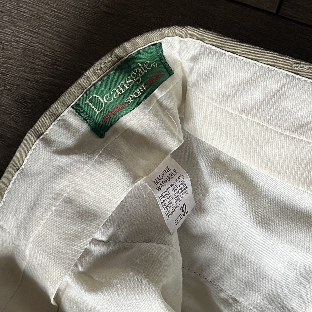Vintage Vintage 1990s Deansgate USA Pleated Trousers Chino Pants 32 Size US 32 / EU 48 - 8 Thumbnail