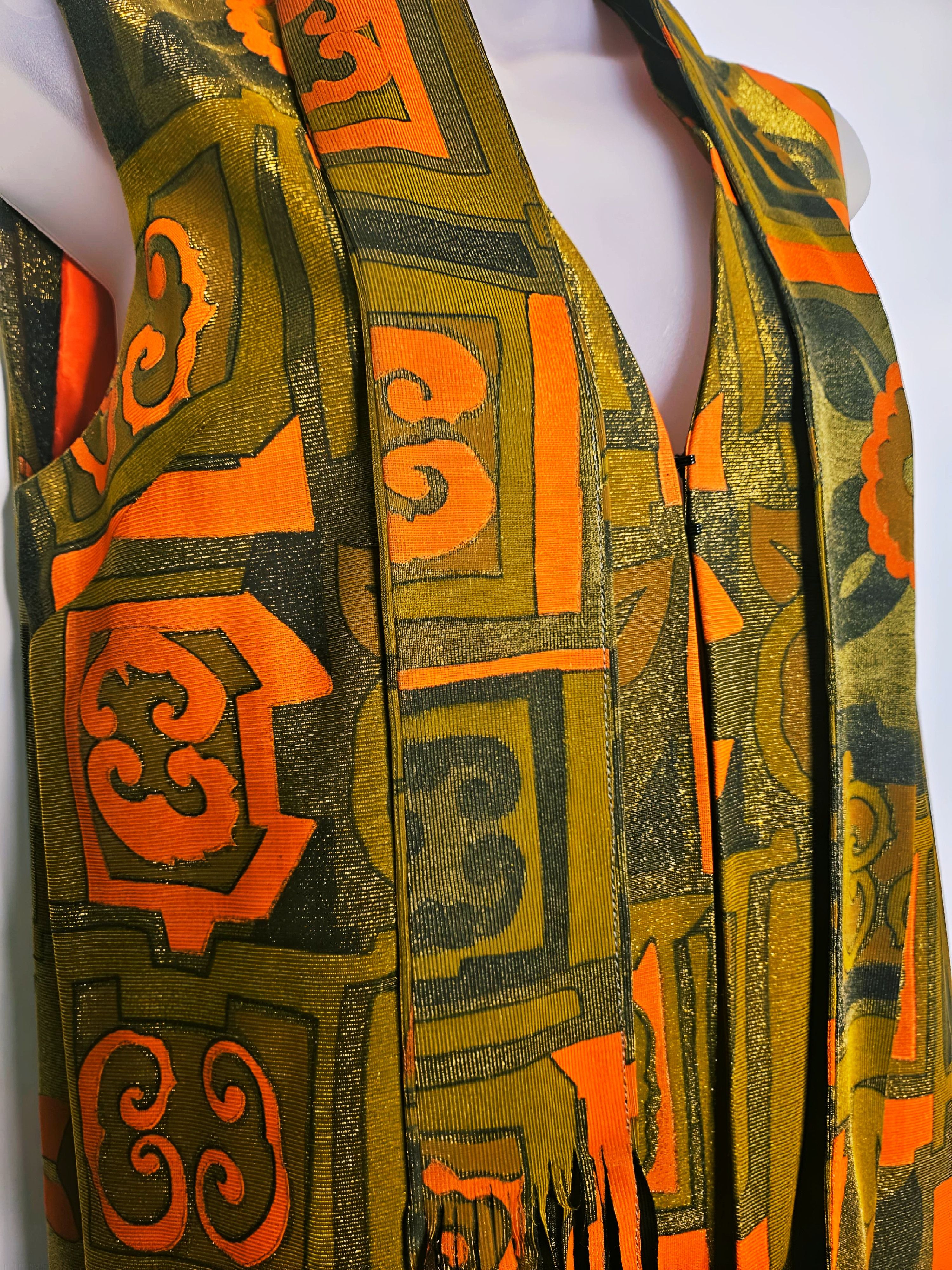 Other 1960s MOD GEO SPARKLE VEST + SCARF SET Size ONE SIZE - 4 Thumbnail