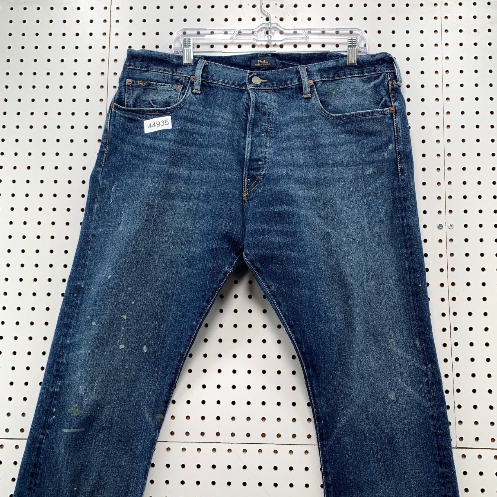 Polo Ralph Lauren Polo Ralph Lauren Denim Jeans Mens 38x32 Blue Varick Slim Straight Fit Dark Wash Jeans Size US M / EU 48-50 / 2 - 2 Thumbnail
