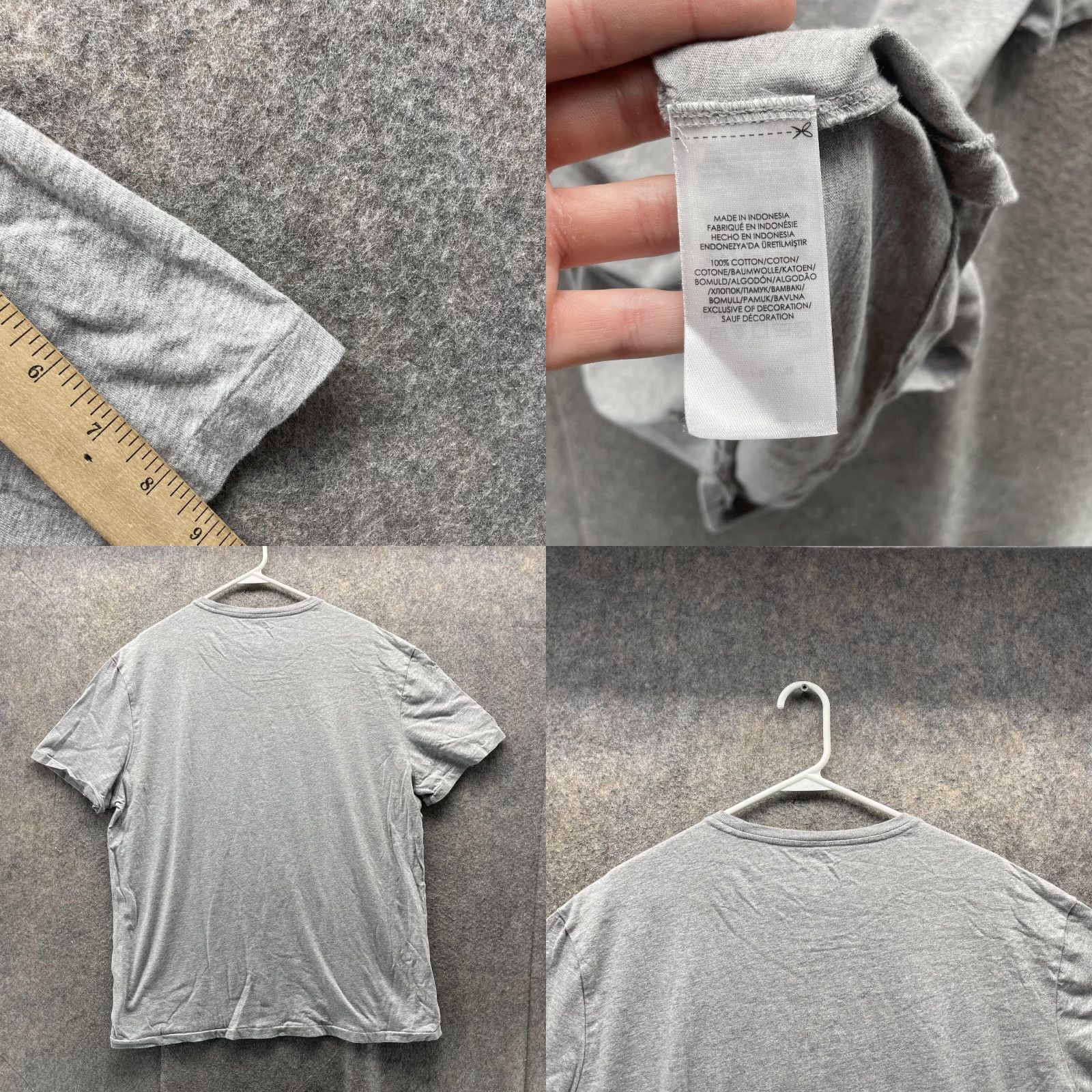 Polo Ralph Lauren VINTAGE Polo Ralph Lauren Shirt Men XL Gray Crewneck Big Pony #3 Size US L / EU 52-54 / 3 - 8 Thumbnail