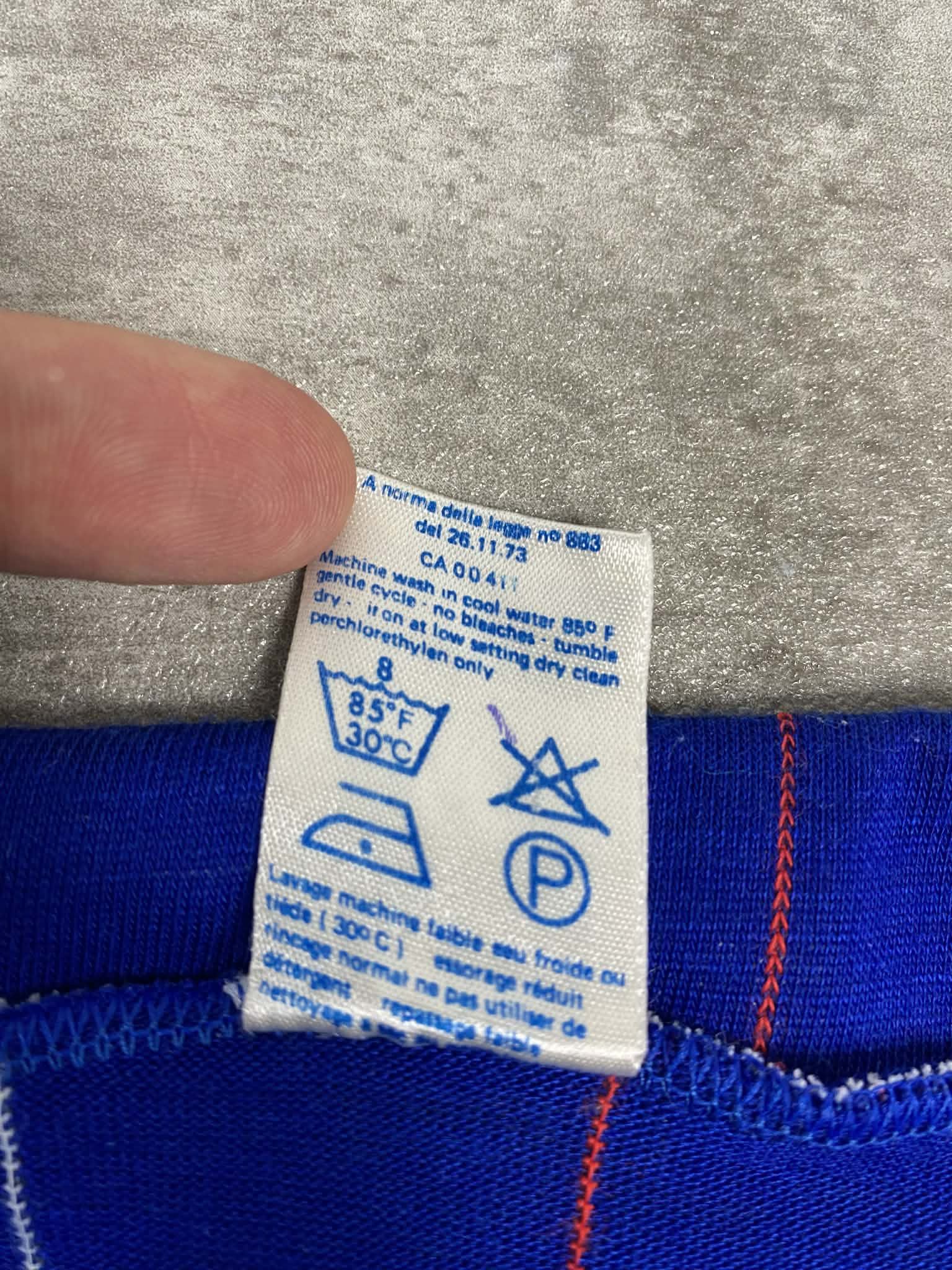 Adidas Vintage Adidas France Blue Jersey Soccer 1980s Longsleeve Size US S / EU 44-46 / 1 - 13 Thumbnail