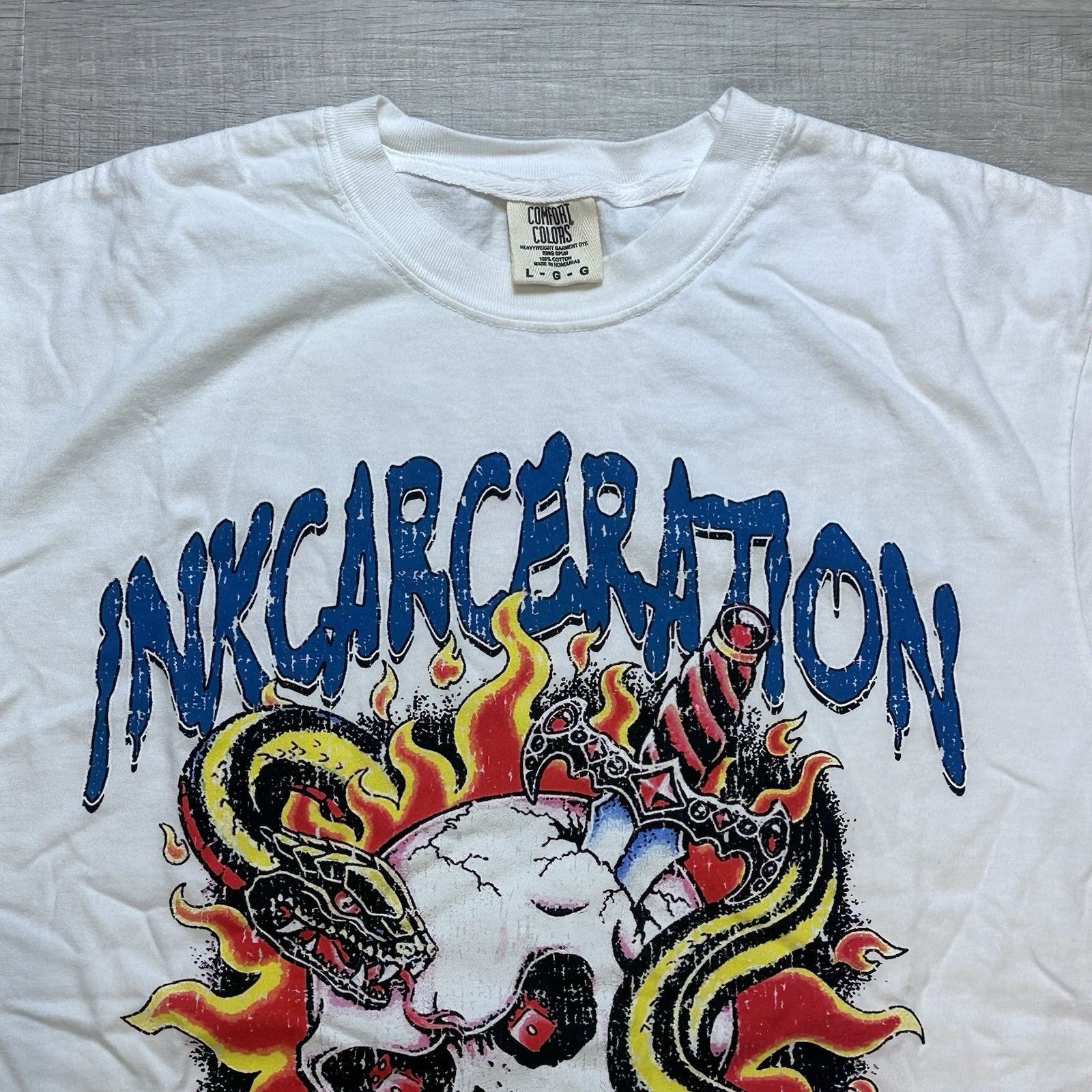 Comfort Colors Inkcarceration Music & Tattoo Festival 2024 Godsmack Tee Size US L / EU 52-54 / 3 - 5 Thumbnail