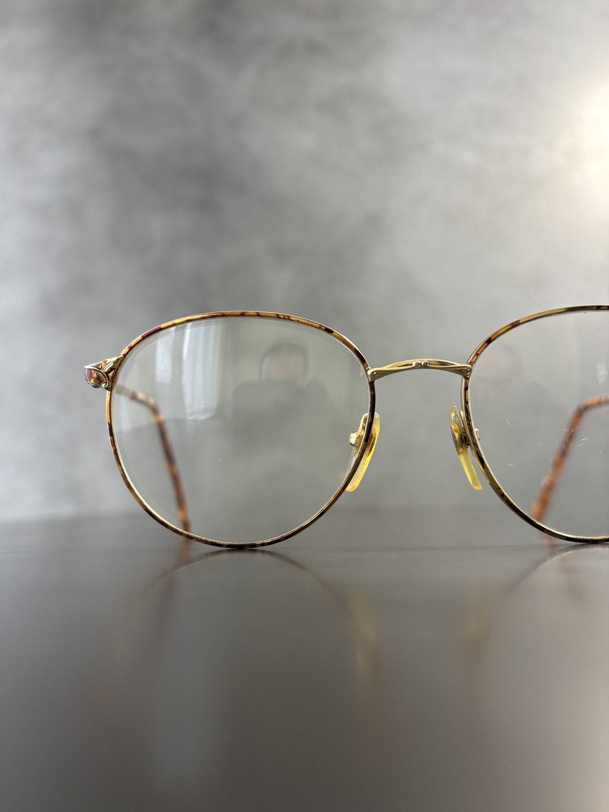 Vintage Vintage Laura Ashley Eyeglasses Frames 1980s 1990s Metal Big Size ONE SIZE - 6 Thumbnail