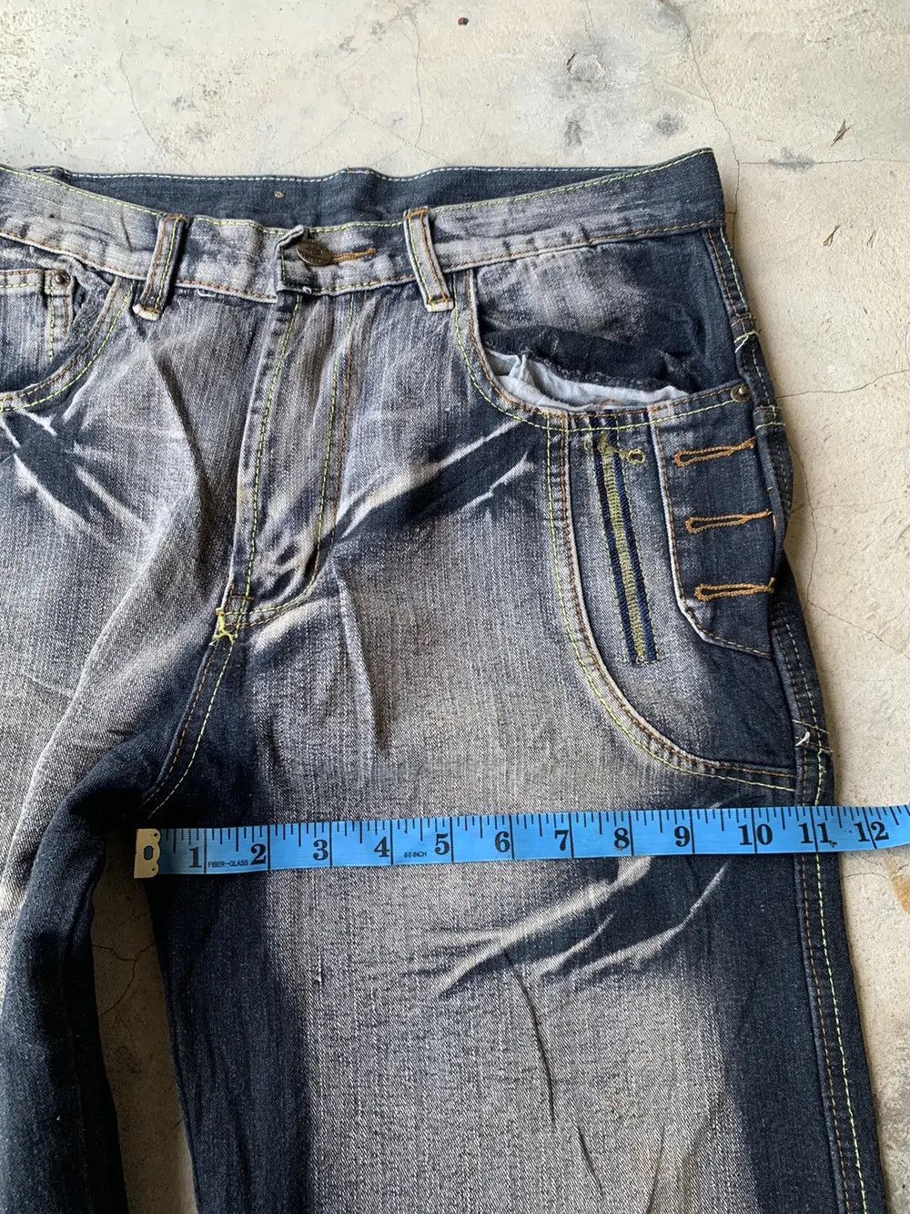 Le Grande Bleu (L.G.B.) Baggy TARWLAN nice faded style. Size US 30 / EU 46 - 5 Thumbnail