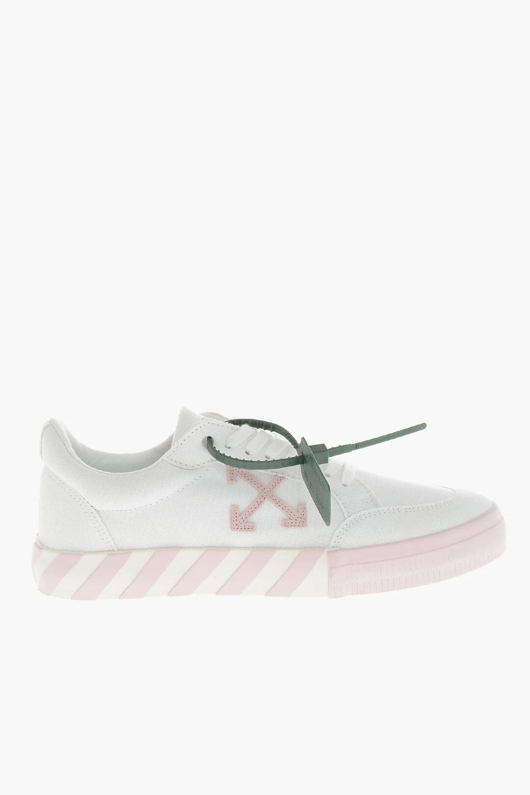 Off-White og1mm0426 Canvas Low-Top Sneakers in White & Pink Size US 12 / IT 42 - 1 Thumbnail