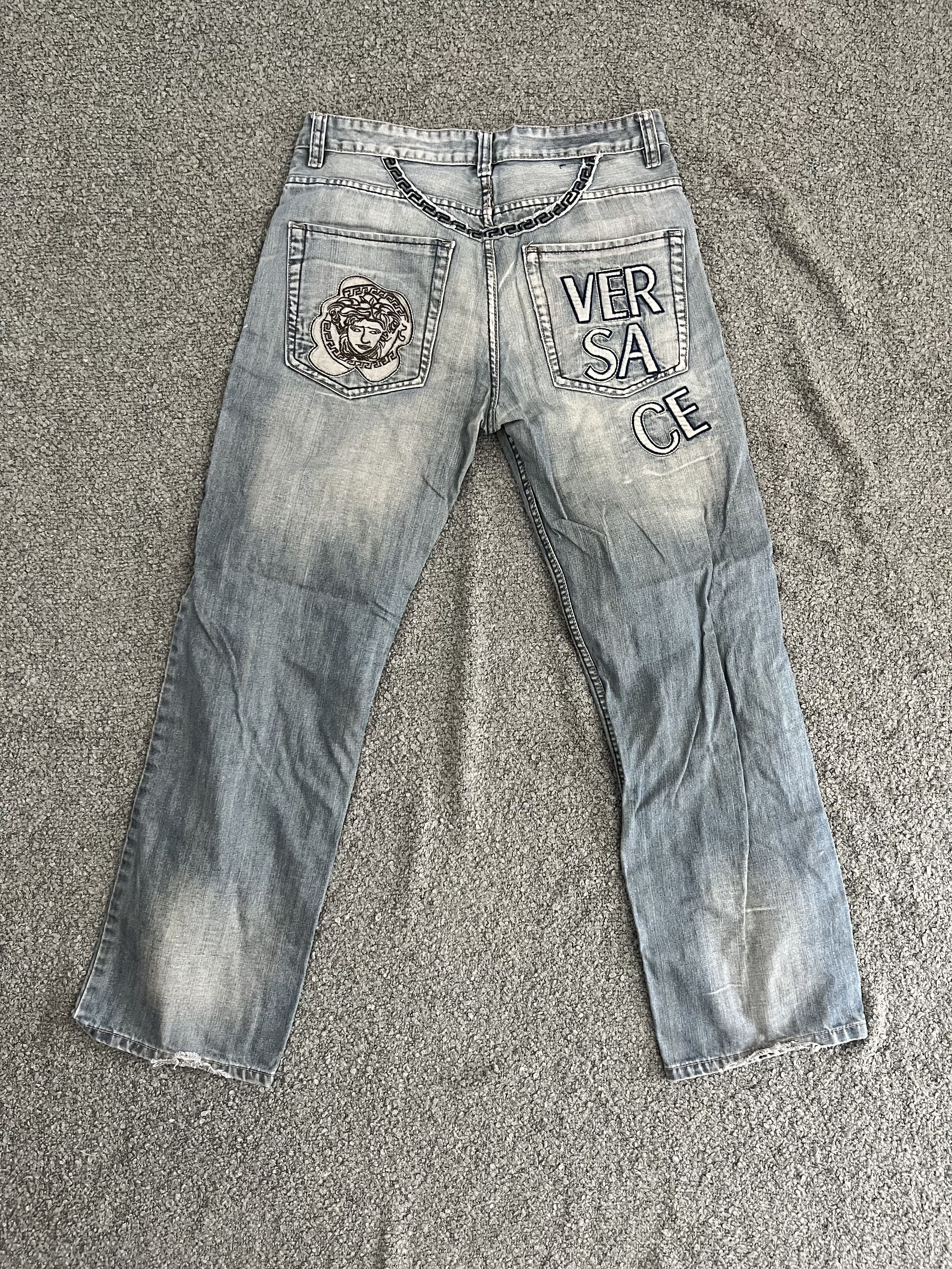 Versace Vintage Versace Medusa Denim Size US 34 / EU 50 - 2 Thumbnail