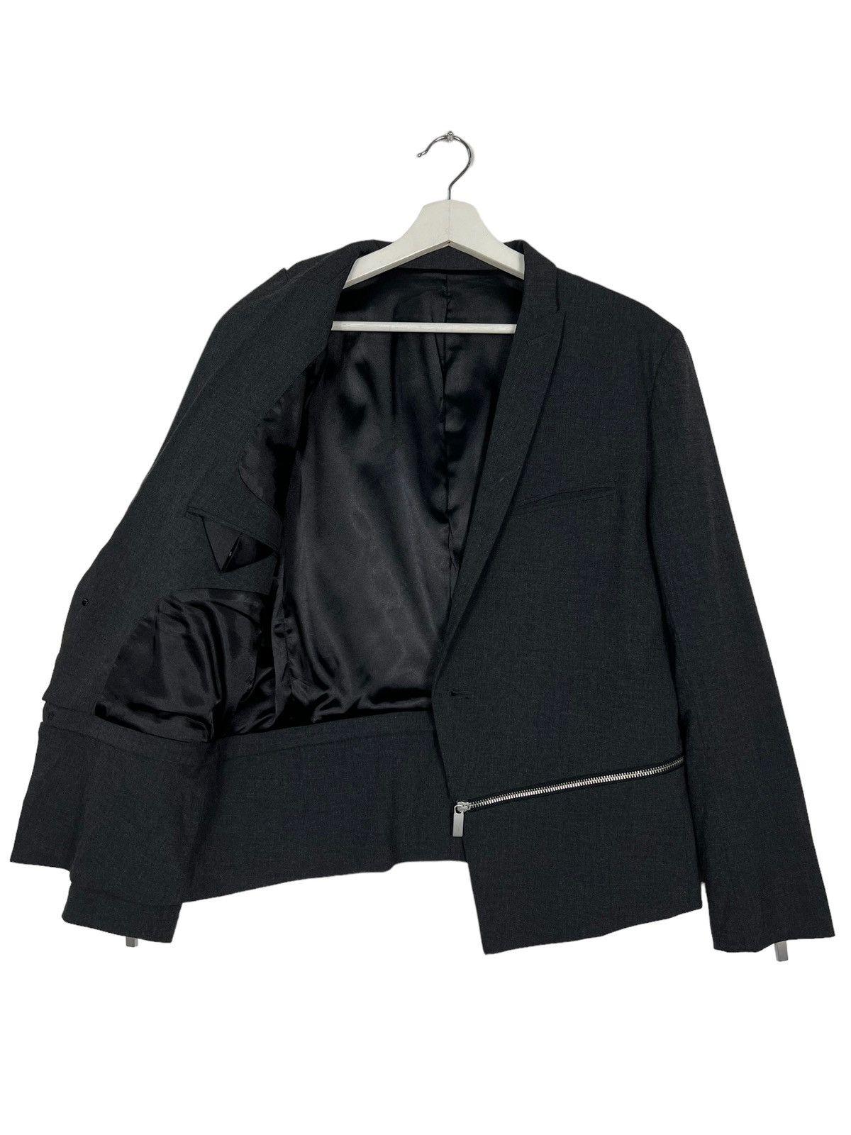 NO ID 🔥 NO ID BLACK ZIPPER POLY RAYON JACKET Size US S / EU 44-46 / 1 - 9 Thumbnail