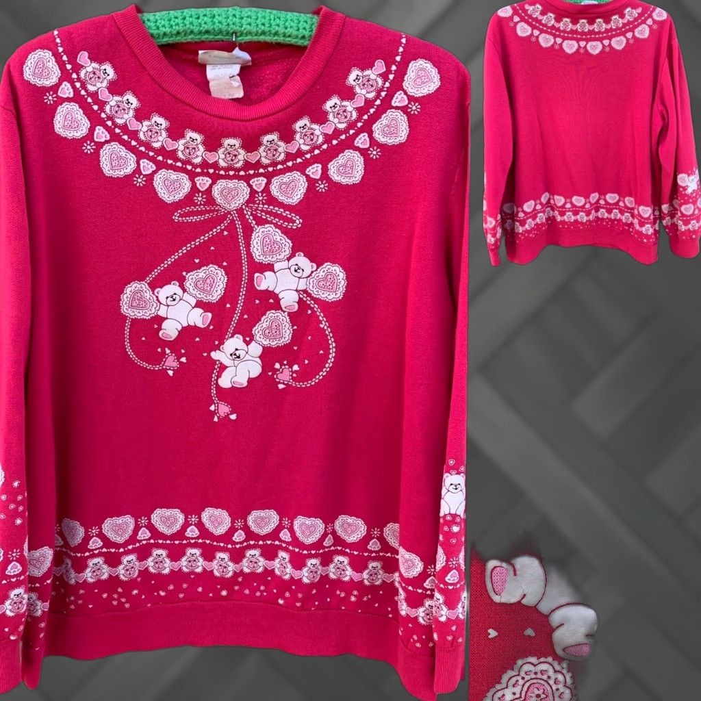 Pinko VINTAGE Scarab San Francisco sweatshirt Shirt 1980s Pink L Womens Size L / US 10 / IT 46 - 1 Thumbnail