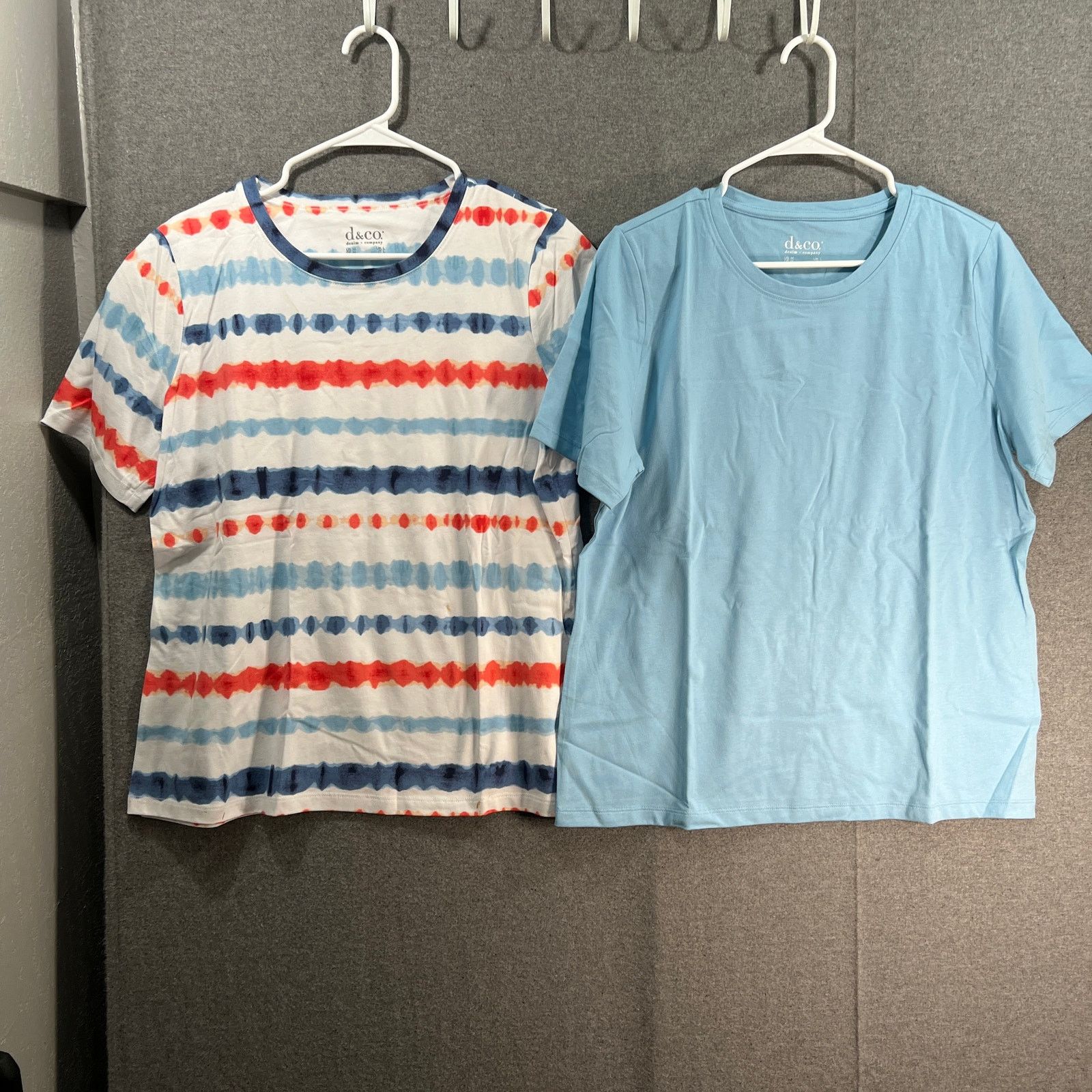 Denim & Co. Denim & Co. Pack of 2 Perfect Jersey Americana Tops Ameri Size M / US 6-8 / IT 42-44 - 1 Thumbnail