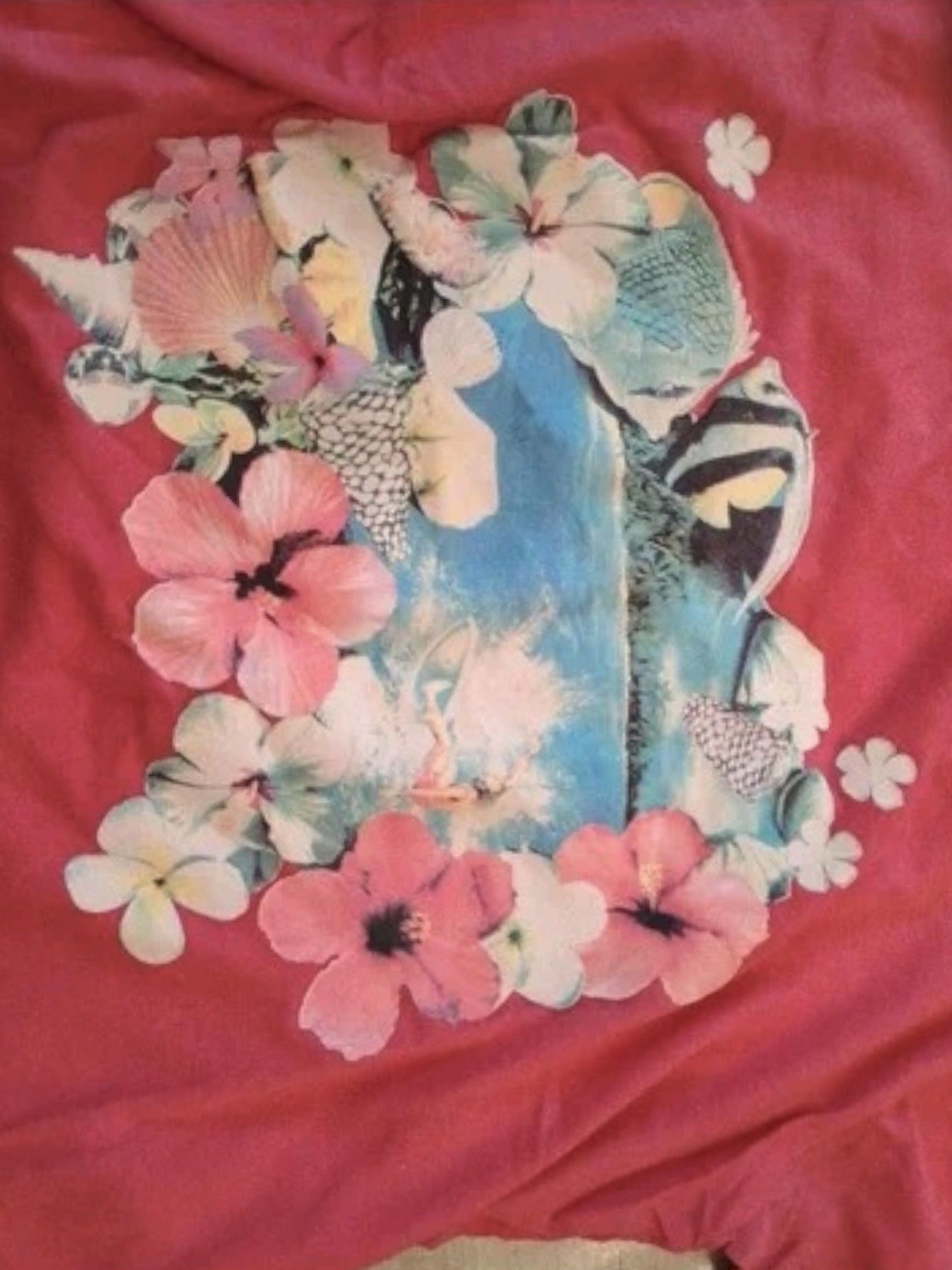 Dolce & Gabbana D&G Pink Surf Graphic T-Shirt Zara Larsson Vibe 2000s Size XL / US 12-14 / IT 48-50 - 3 Thumbnail