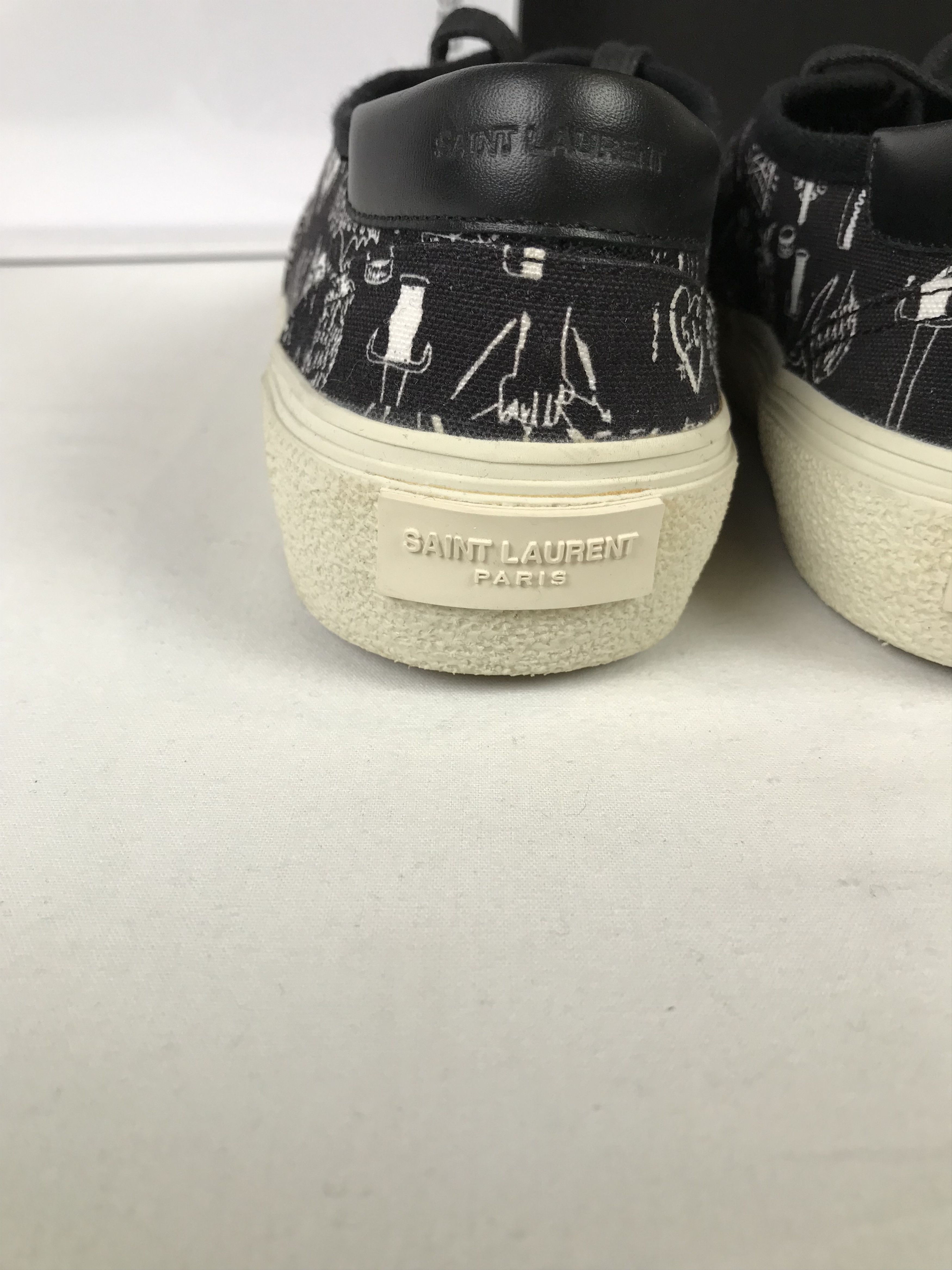 Saint Laurent Paris Saint Laurent Black Low Top Sneaker Size US 10 / EU 43 - 10 Thumbnail