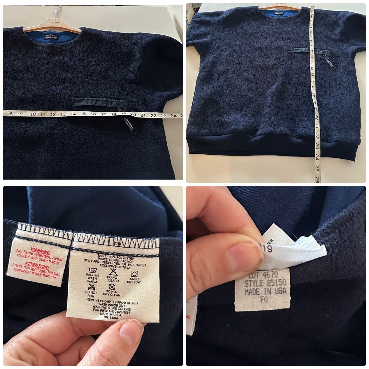 Patagonia RARE Vintage Patagonia Synchilla USA 90s Gorp Blue Pullover Size US M / EU 48-50 / 2 - 6 Thumbnail