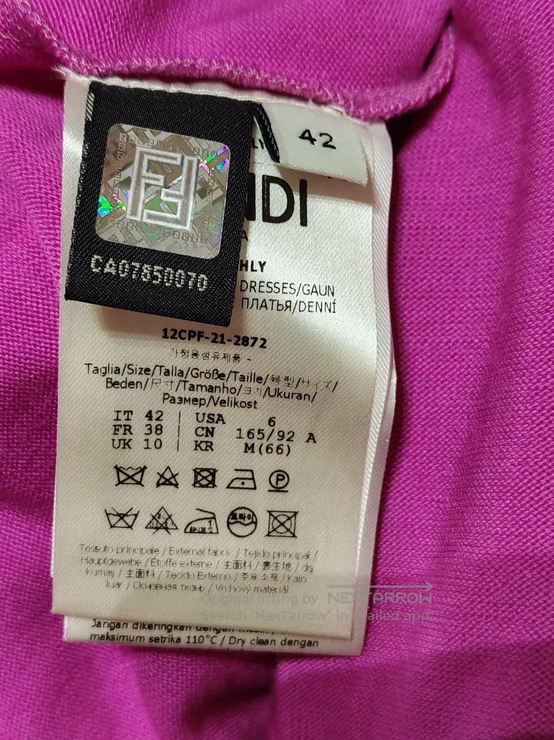Fendi Fendi Letter full-print logo long dress Size S / US 4 / IT 40 - 4 Thumbnail