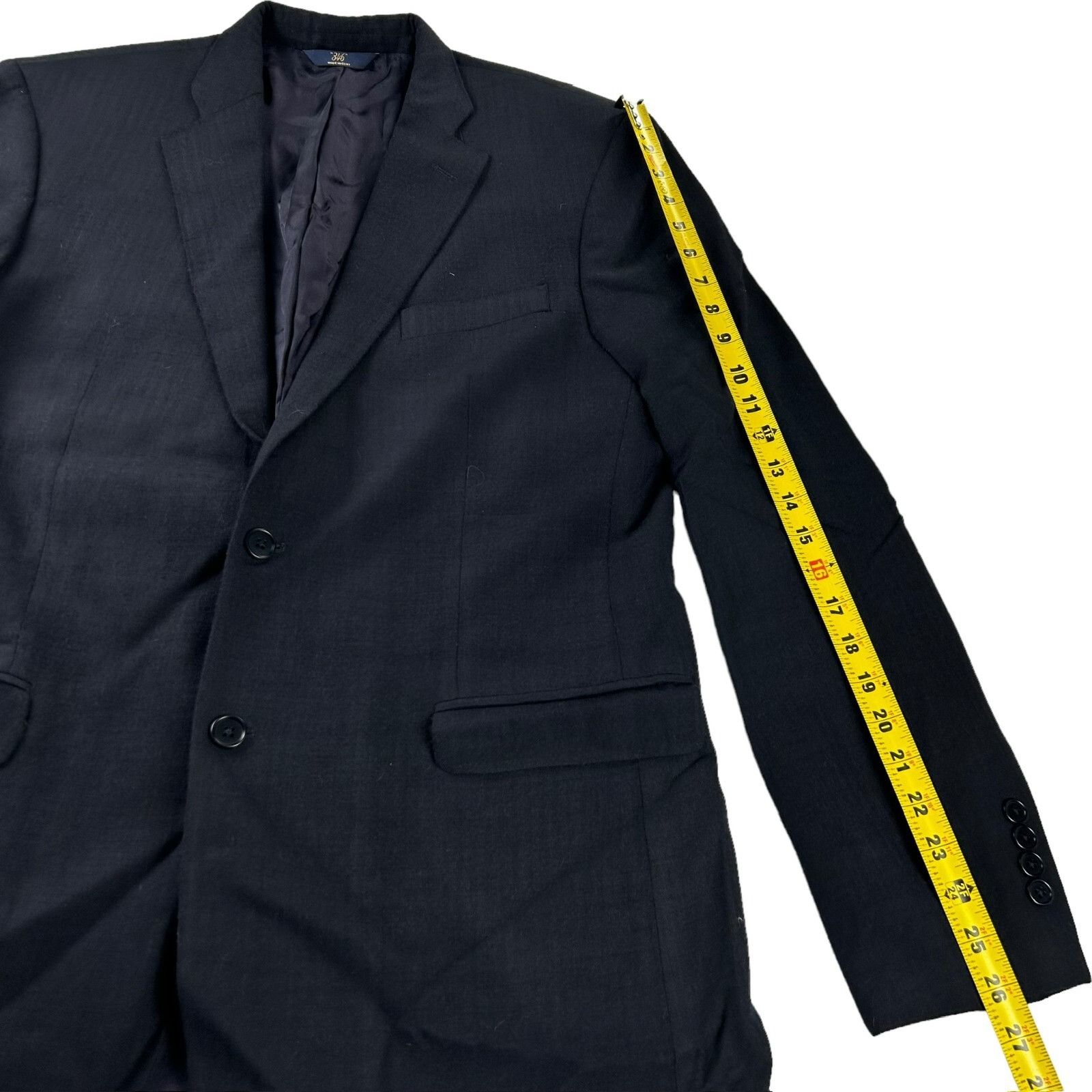 Brooks Brothers Brooks Brothers 346 Men’s Stretch Flannel Suit Black Herring Size 44L - 8 Thumbnail