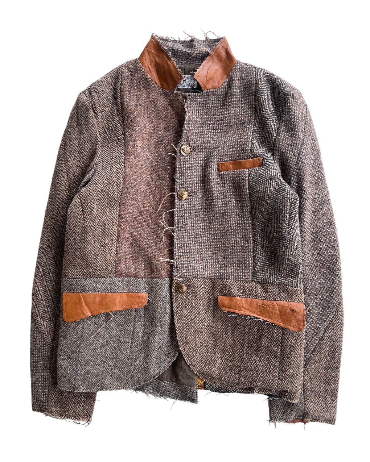 Harris Tweed 80s The Golden Gate Thrifters X HarrisTweed Patchwork Size US S / EU 44-46 / 1 - 1 Thumbnail