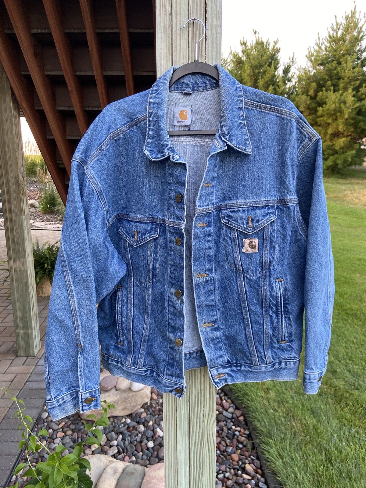 Carhartt Carhartt active denim jacket 90's | Grailed