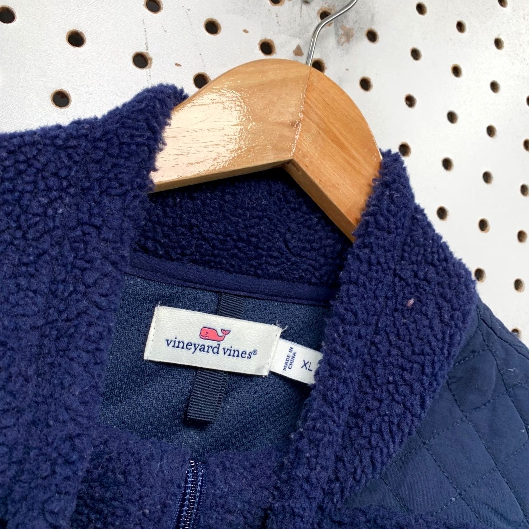 Vineyard Vines Vineyard Vines Fleece Vest Womens XL Blue Quilted Sherpa Sleeveless Preppy Vest Size XL / US 12-14 / IT 48-50 - 3 Thumbnail