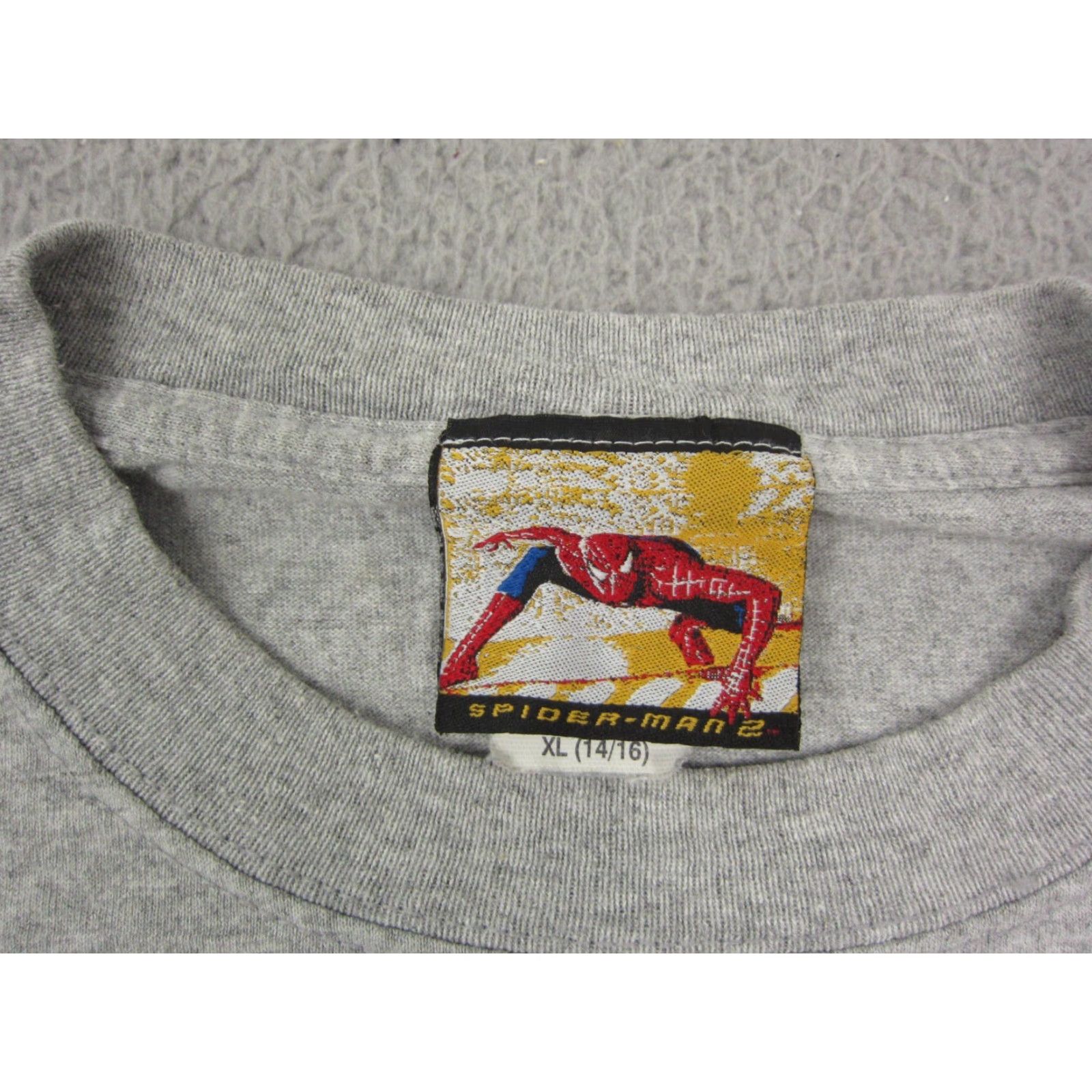 Vintage Spiderman Vintage Shirt Mens XL Gray 90s Menace to Mankind Spider-Man Pullover Crew Neck Knit Sweatshirt Size US XL / EU 56 / 4 - 6 Thumbnail