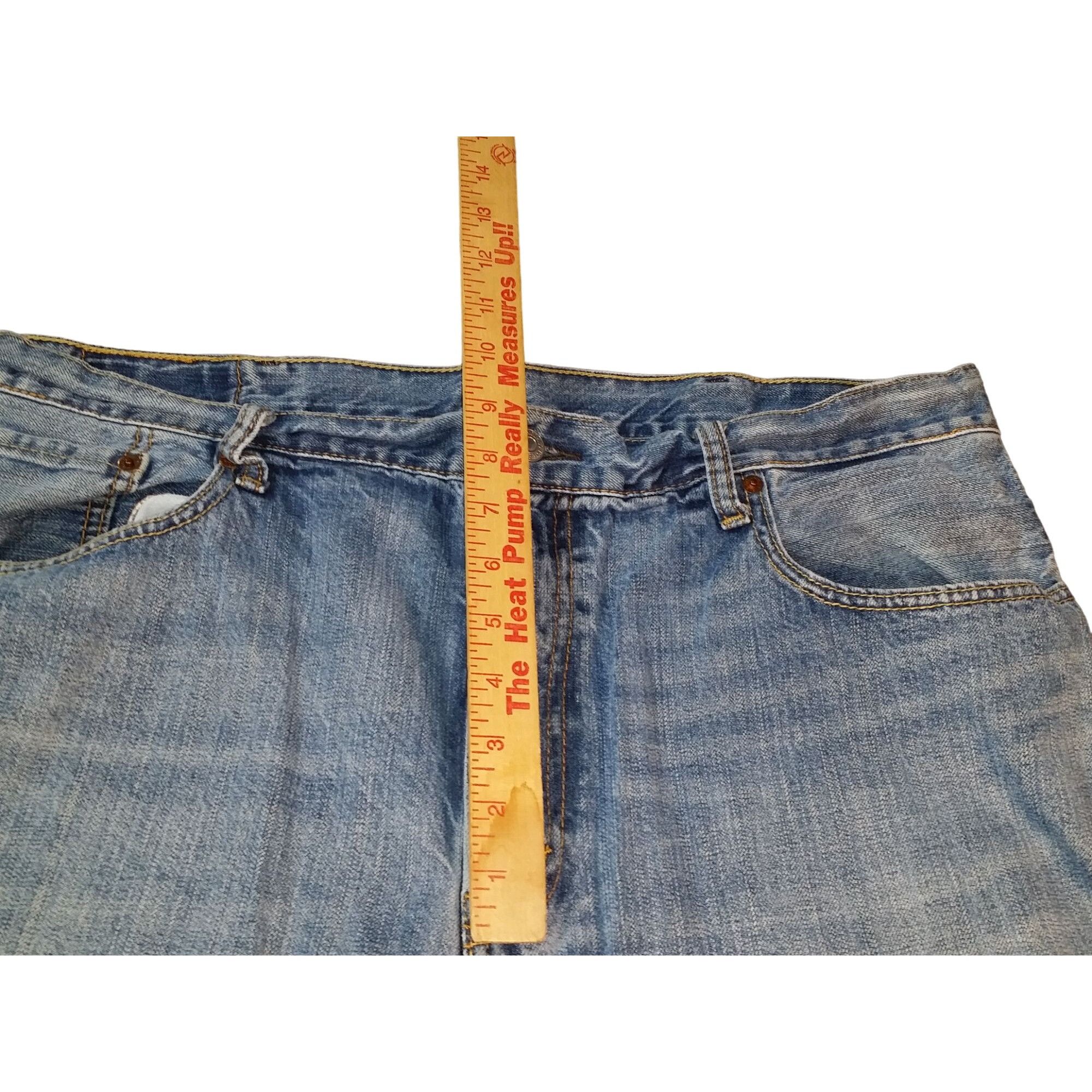 Levi's Levi's 569 Denim Shorts Men Sz 38 Blue Mid Length Summer Eve Size US 38 / EU 54 - 3 Thumbnail