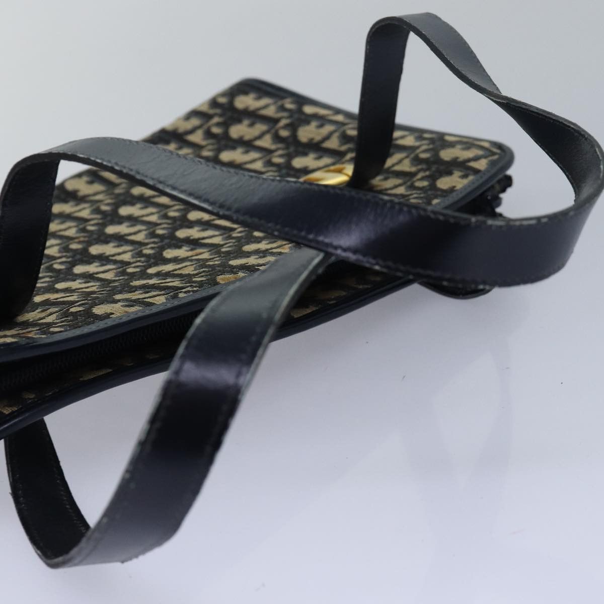 Dior DIOR Trotter Canvas Hand Bag Canvas Navy Size ONE SIZE - 7 Thumbnail