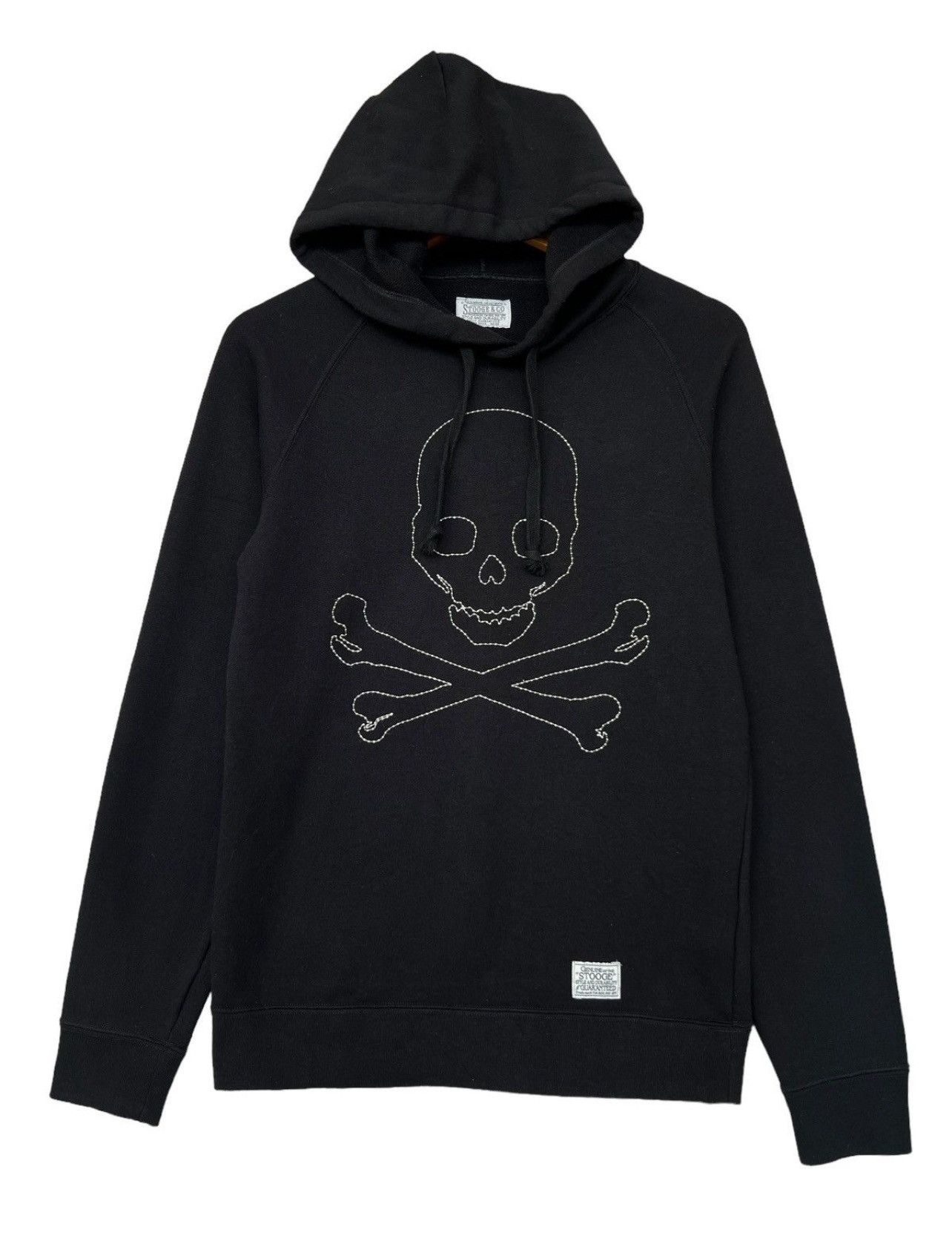 Japanese Brand × Kaws Bones Skull Gothic Punk Black Hoodie Size US XS / EU 42 / 0 - 1 Thumbnail