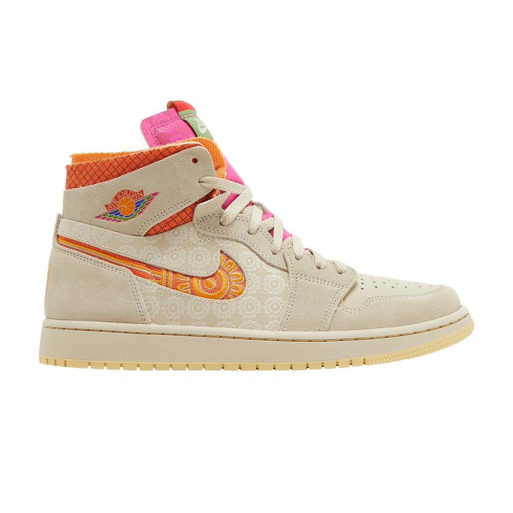 Air Jordan 1 High Zoom Comfort Somos Familia Shoes in Brown, Men's (Size 7.5)