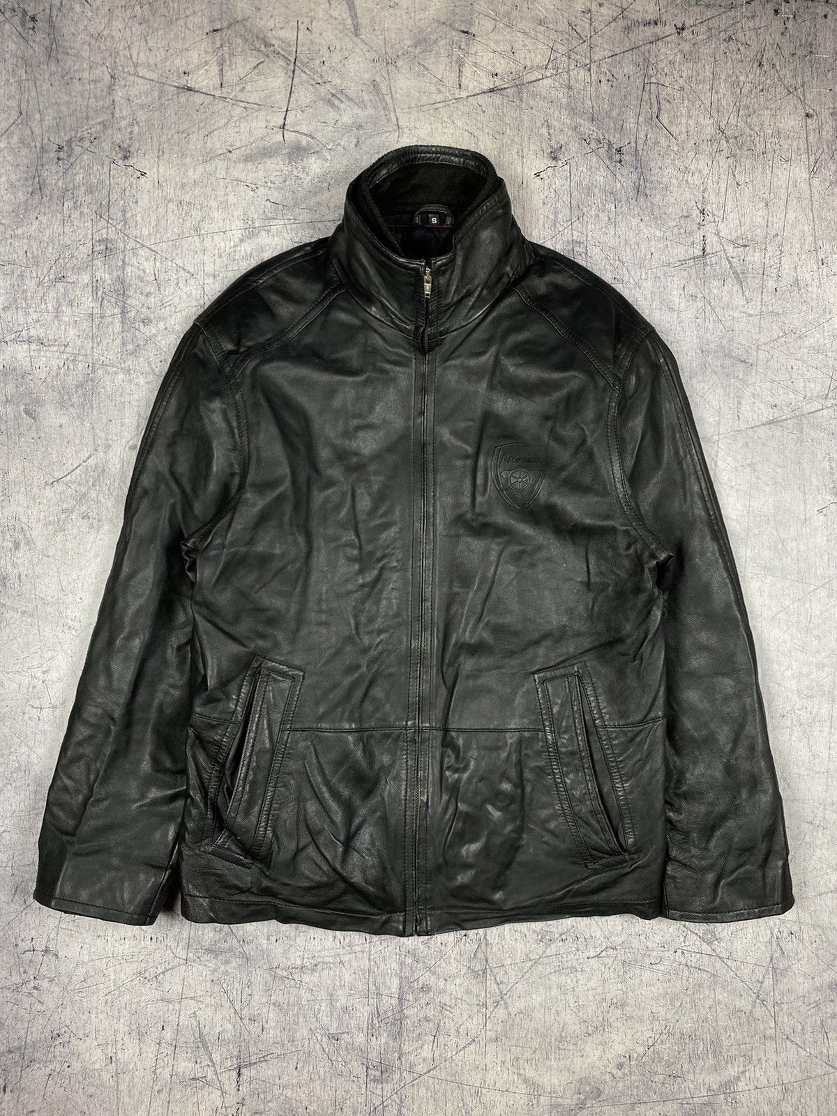Vintage Vintage Rare Arsenal FC Leather Jacket London Football Club Size US S / EU 44-46 / 1 - 2 Thumbnail