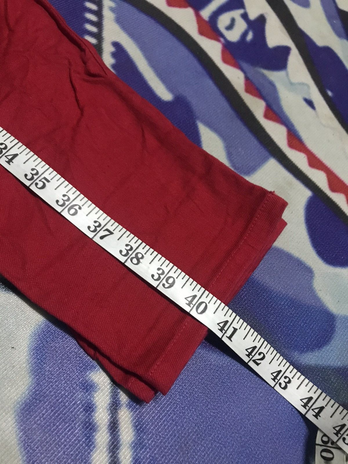 Designer × Japanese Brand Neo Blue skinny colour jeans red Size US 32 / EU 48 - 9 Thumbnail