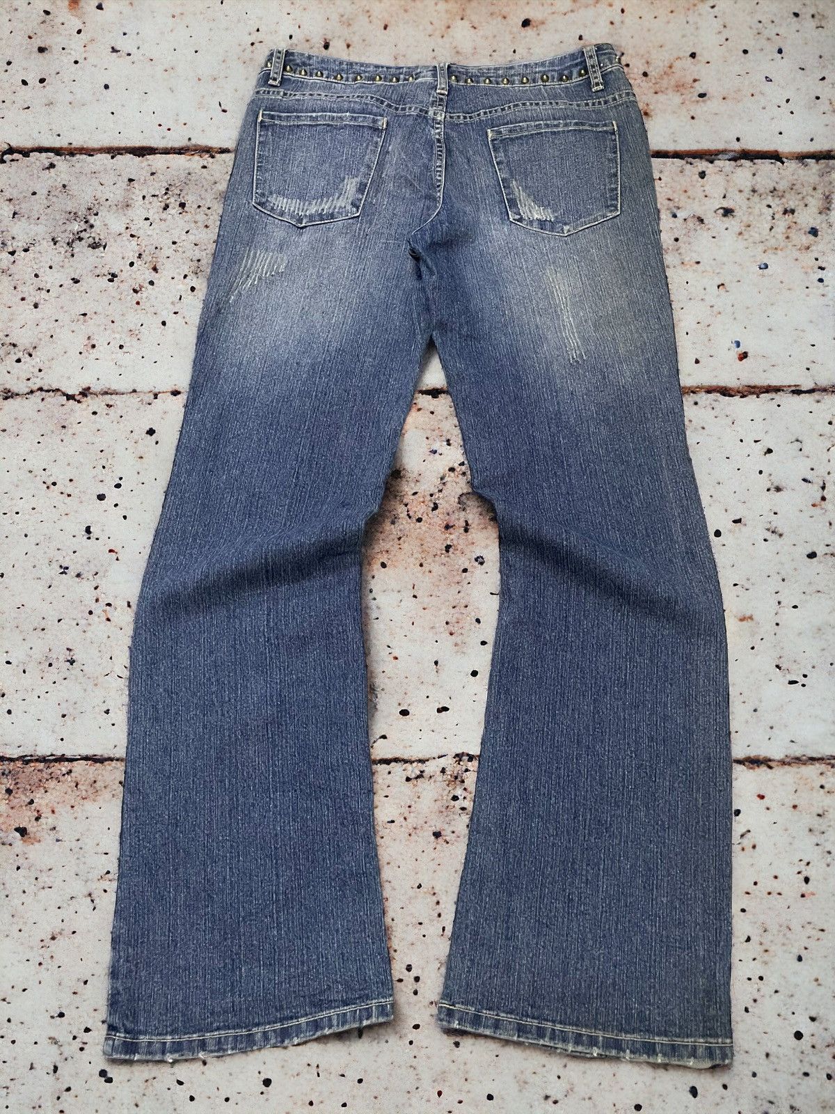 Hysteric Glamour × In The Attic Heatwave Studded Trimmed Flared Jeans Size US 32 / EU 48 - 2 Thumbnail