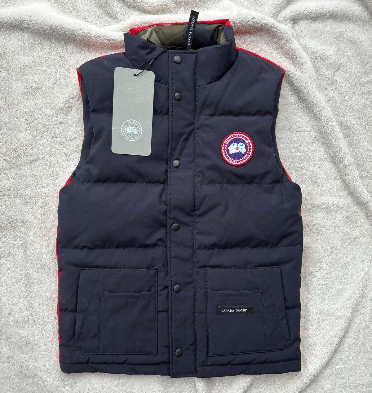 Canada Goose Navy / Red Freestyle Crew Vest