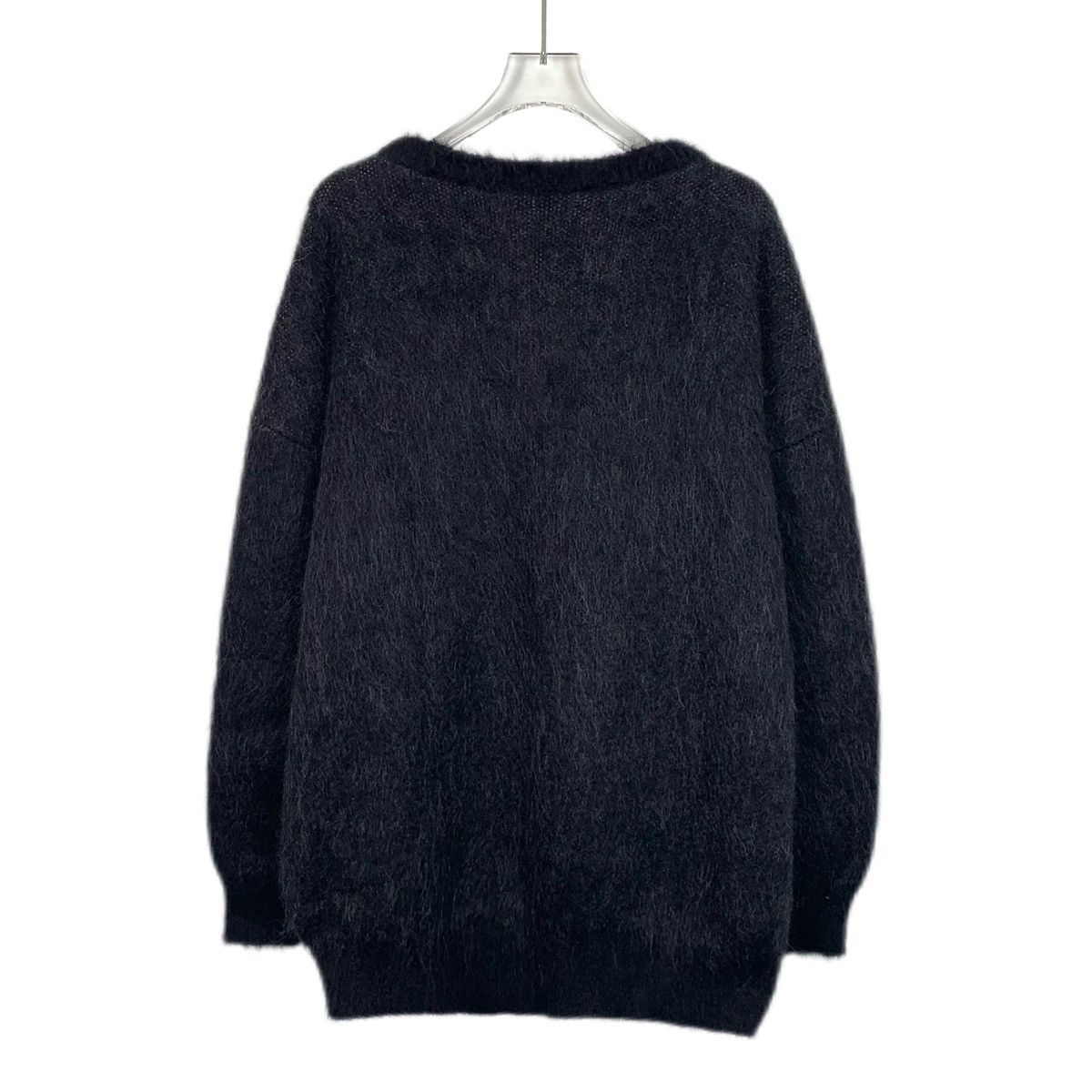 Celine Celine Black Letter Printed Mohair Long Sleeve Sweater K26WX Size US S / EU 44-46 / 1 - 2 Thumbnail