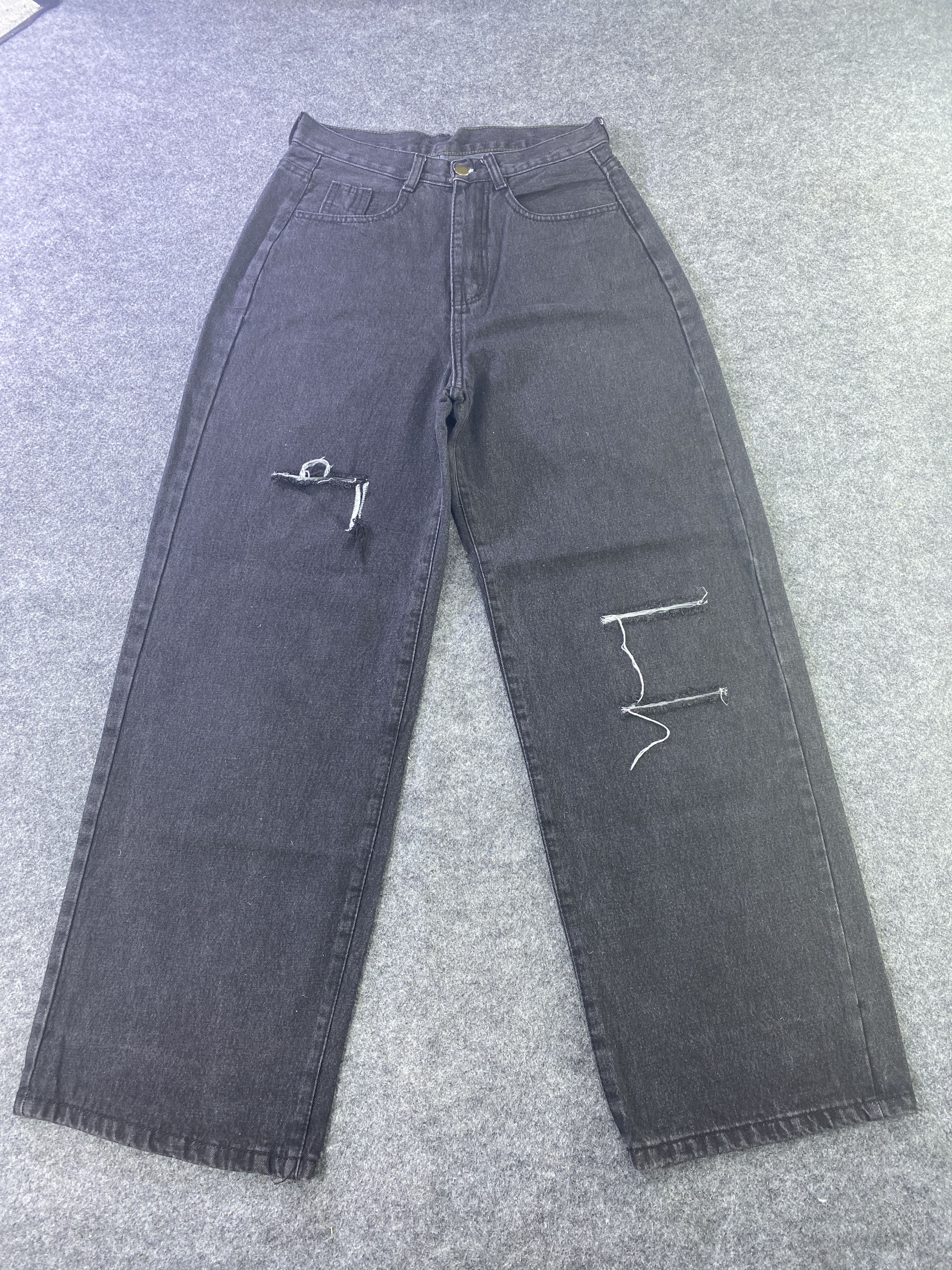 Japanese Brand Japanese Brand Baggy Distressed Black Pants -J948 Size US 28 / EU 44 - 2 Thumbnail