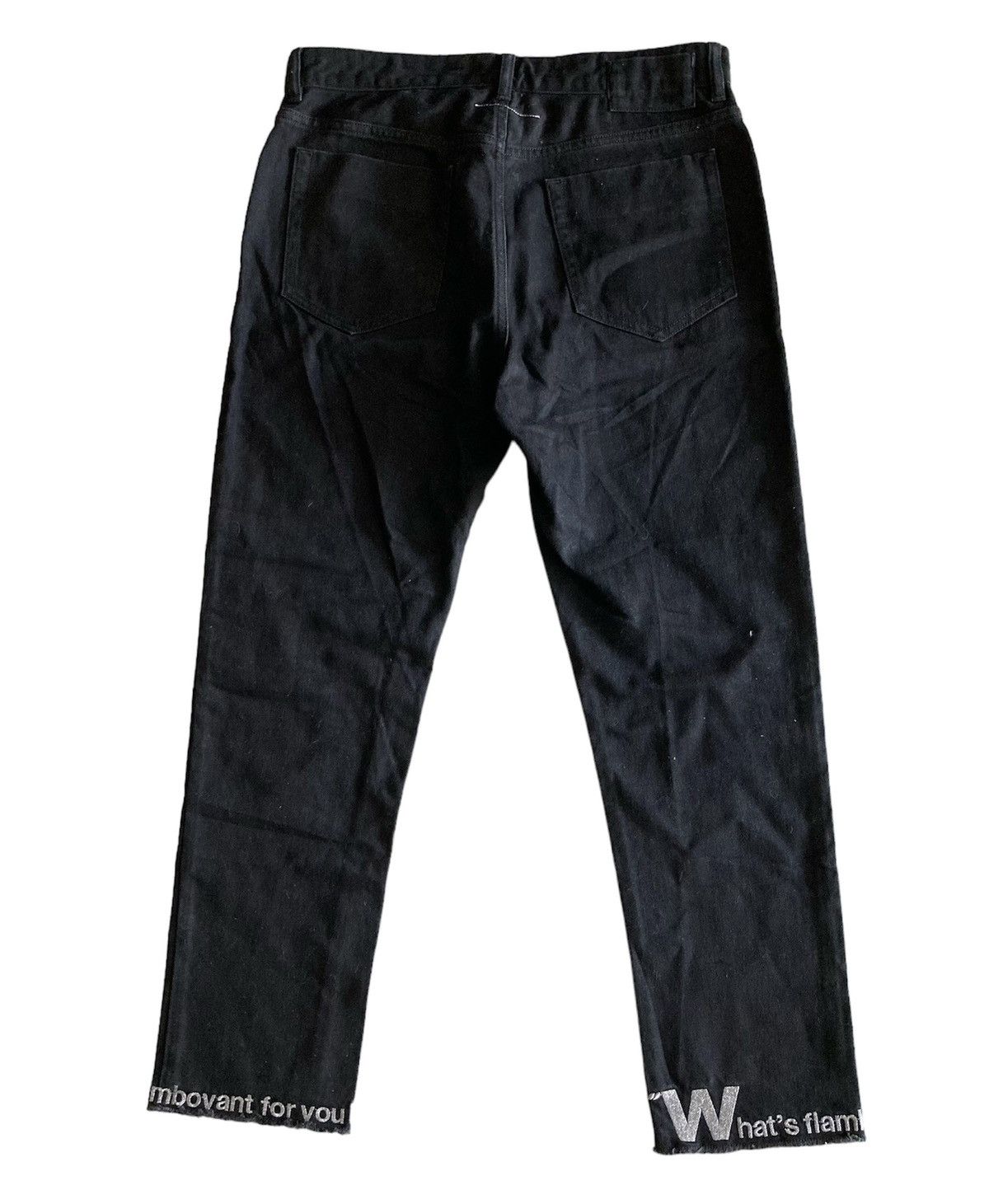 Maison Margiela FW15 MM6 Maison Margiela Black Jeans Size US 31 - 2 Thumbnail