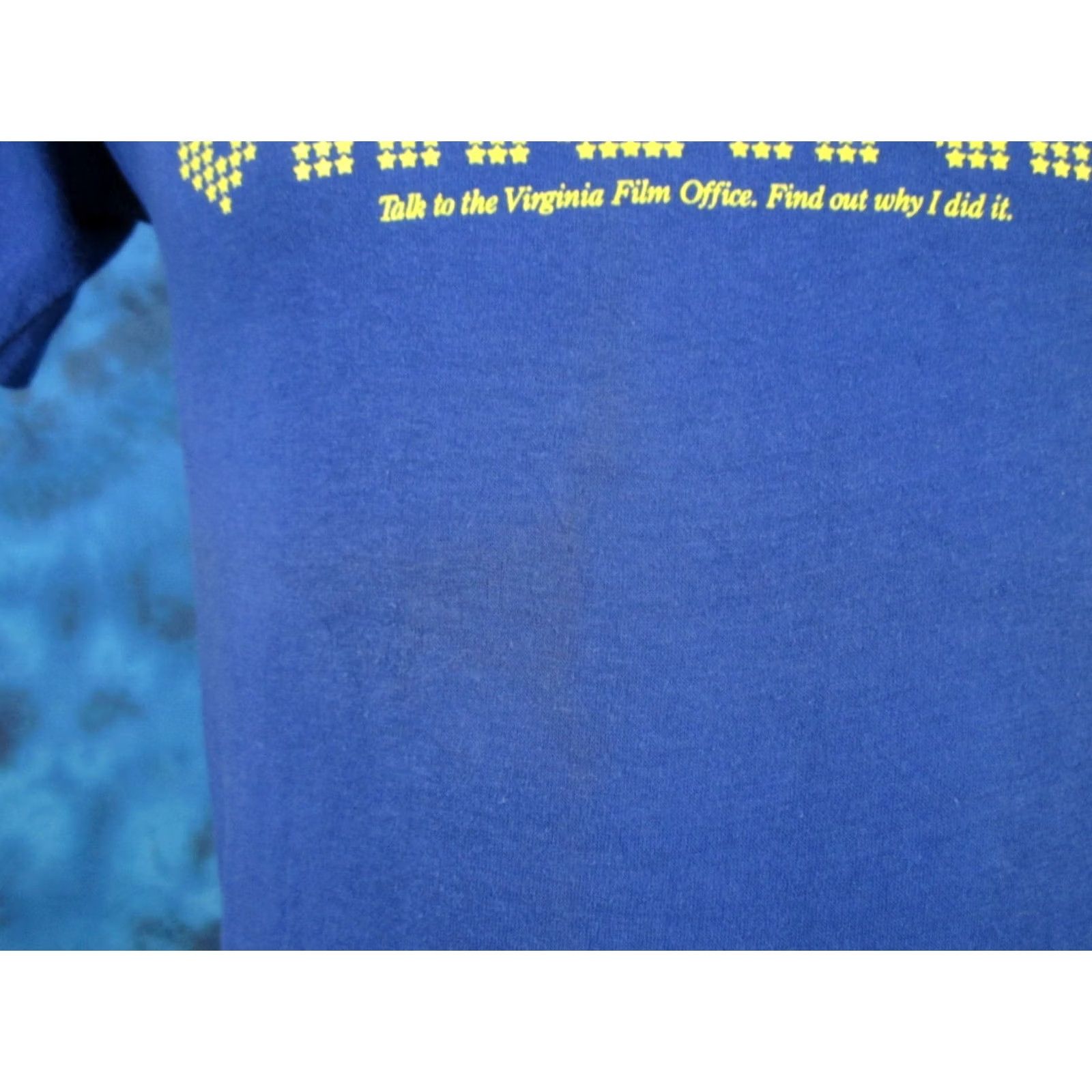 Vintage VINTAGE I SHOT VIRGINIA FILM OFFICE T-Shirt XS blue 80s 90s Mens fits like XS, cotton blend, short sleeve Size US XS / EU 42 / 0 - 7 Thumbnail