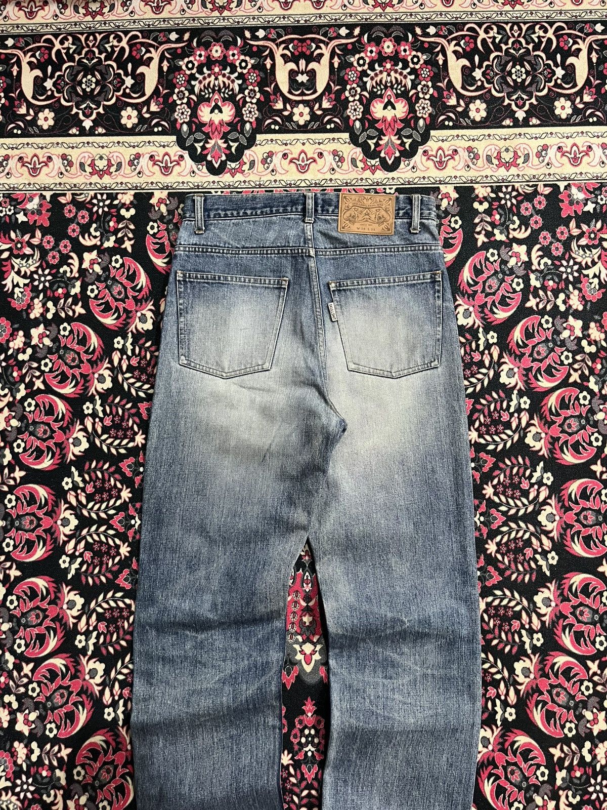 Japanese Brand Japanese Brand Skullshit Hardliner Knee Patch Blue Jeans Size US 29 - 6 Thumbnail