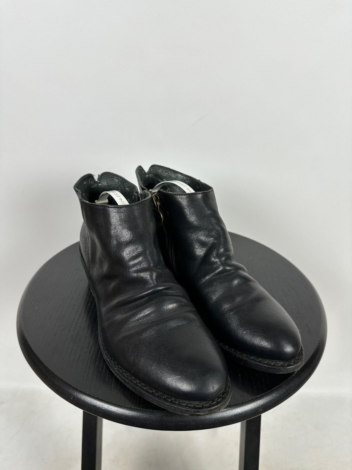 Fiorentini + Baker Fiorentini + Baker Black Leather Zip Ankle Boots Size US 8 / IT 38 - 7 Thumbnail