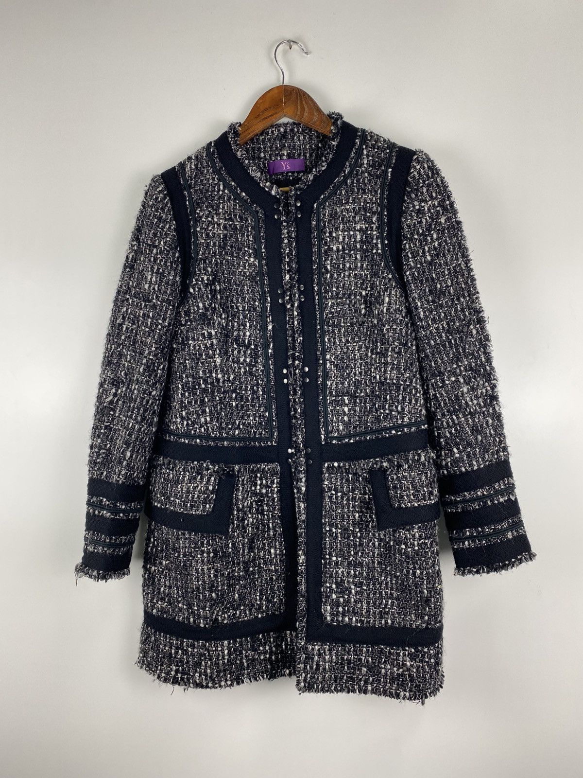 Yohji Yamamoto Y’s Tweed Jacket Size S / US 4 / IT 40 - 3 Thumbnail