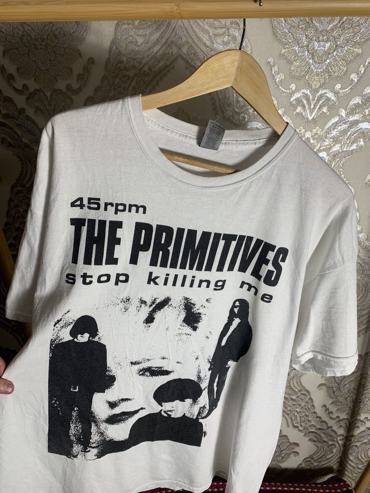 Band Tees VINTAGE THE PRIMITIVES STOP KILLING ME 45 RPM ROCK Y2K 90s Size US XXL / EU 58 / 5 - 3 Thumbnail