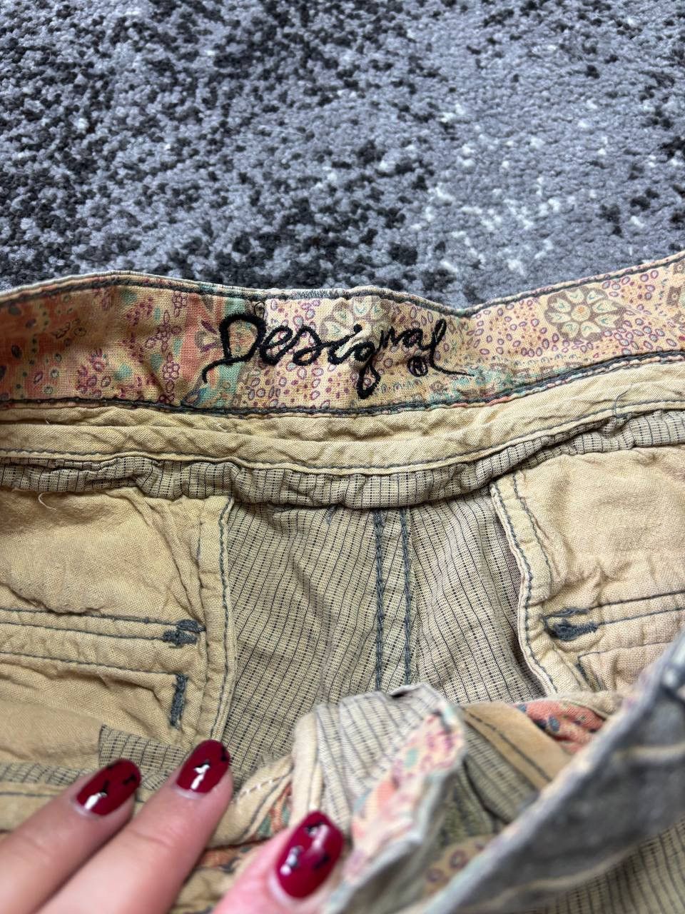 Desigual × Vintage Vintage Y2K Desigual Cargo Shorts Is Not The Same Size US 33 - 5 Thumbnail