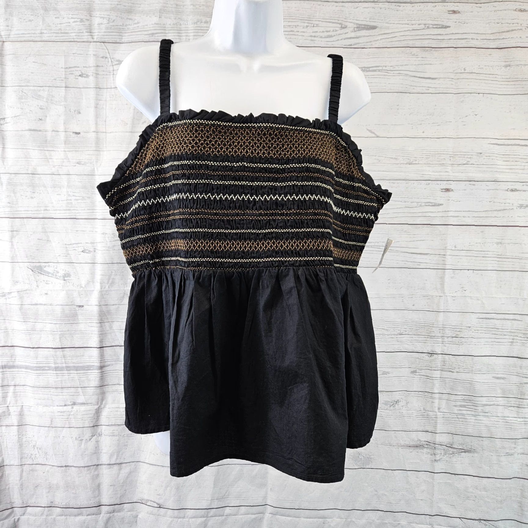 Old Navy Old Navy Womens Top Tank Sz 2XL Black Cotton Sleeveless Pullover Casual Basic Shirt Womens 2XL Black Cotton Vintage No Size XXL / US 16-18 / IT 52-54 - 2 Thumbnail