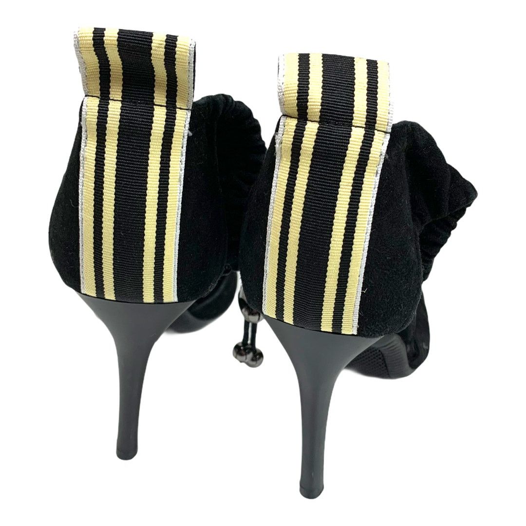 Steve Madden Steve Madden Black Velvet Heels D'Orsay Ankle Strap 8.5 Size US 8.5 / IT 38.5 - 2 Thumbnail