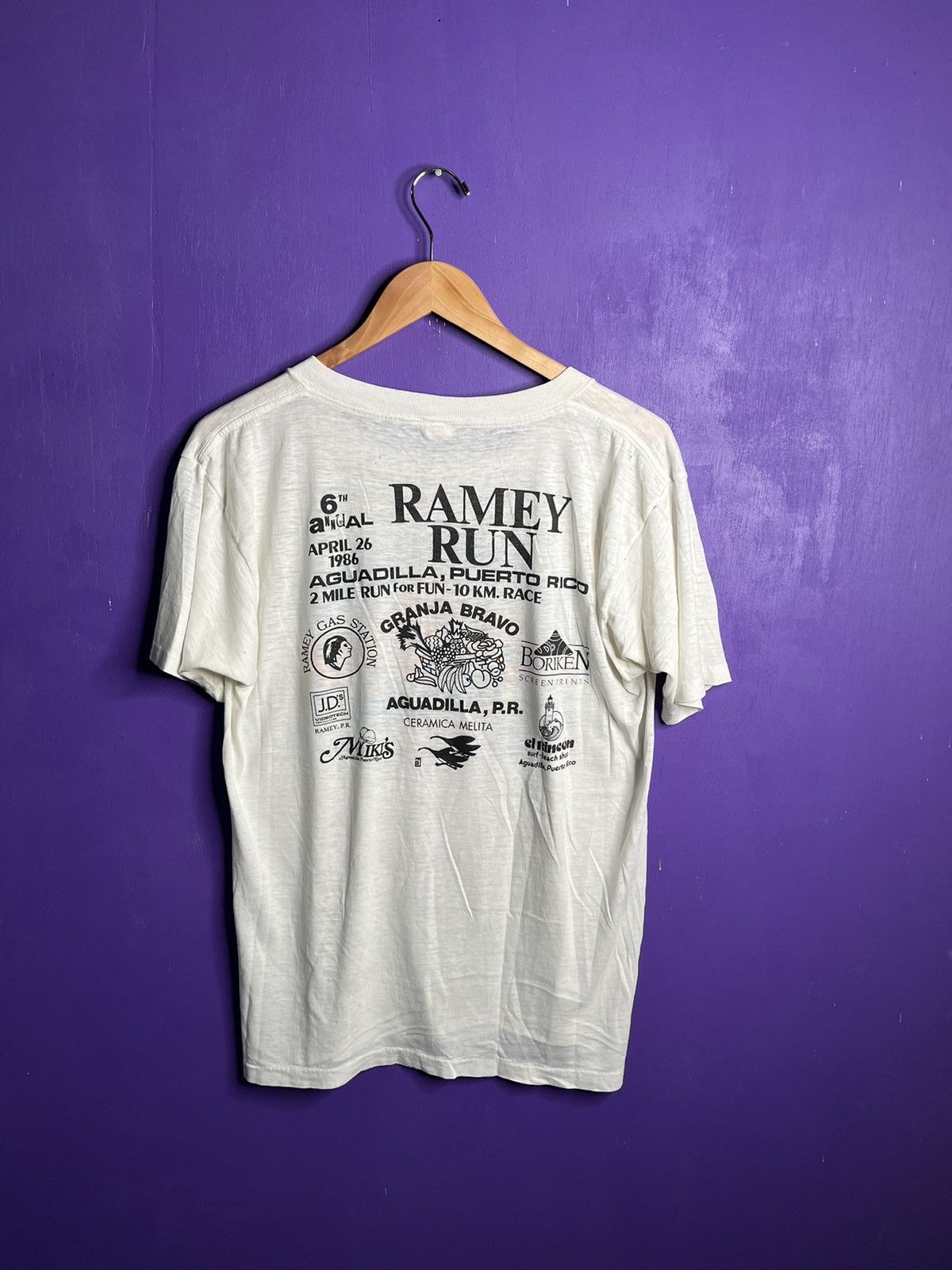Vintage Vintage 1986 6th Ramey Run planes t-shirt Size US M / EU 48-50 / 2 - 2 Thumbnail