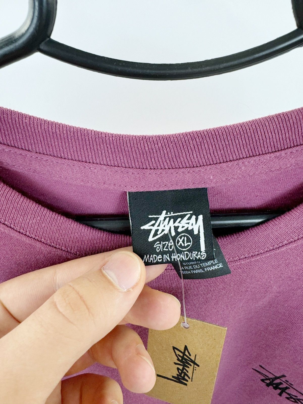 Hypebeast Stussy Basic Berry T-shirt Size US XL / EU 56 / 4 - 13 Thumbnail