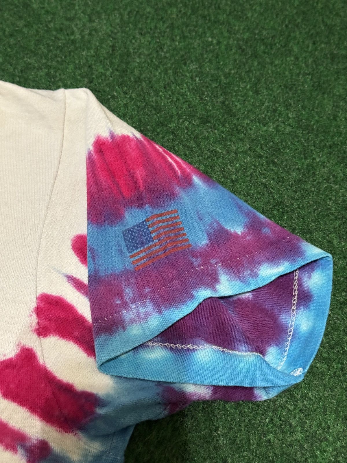 Liquid Blue Vintage 90s Rocket 101 Rock N Roll Radio Tie Dye T Shirt Size US L / EU 52-54 / 3 - 4 Thumbnail