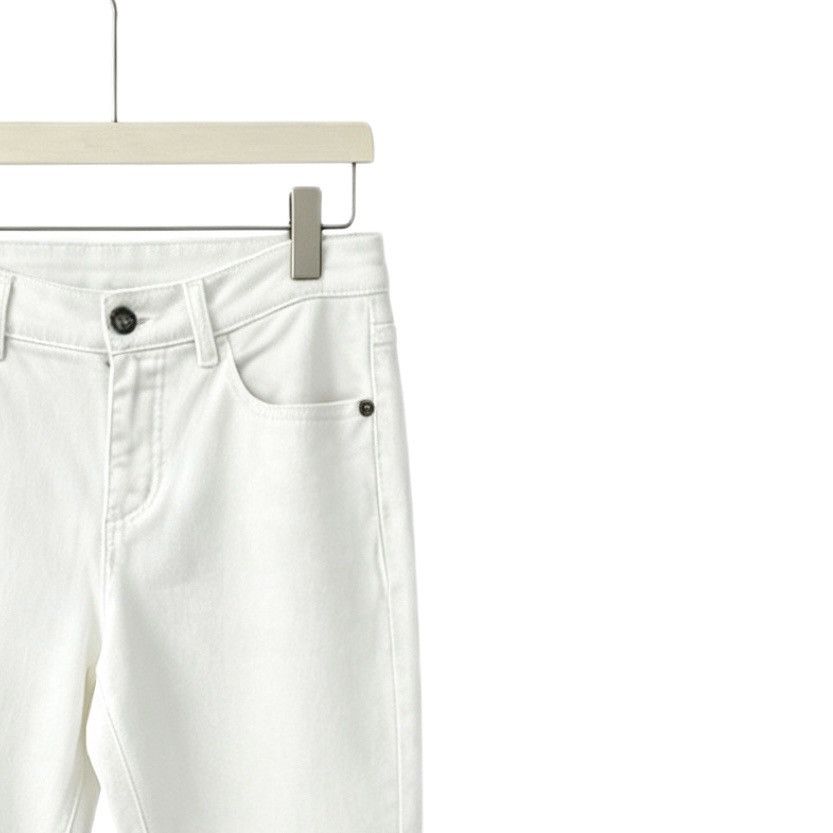 Chanel Chanel Solid Color Button Straight-leg Women Jeans K26WX Size 24" / US 00 / IT 34 - 3 Thumbnail