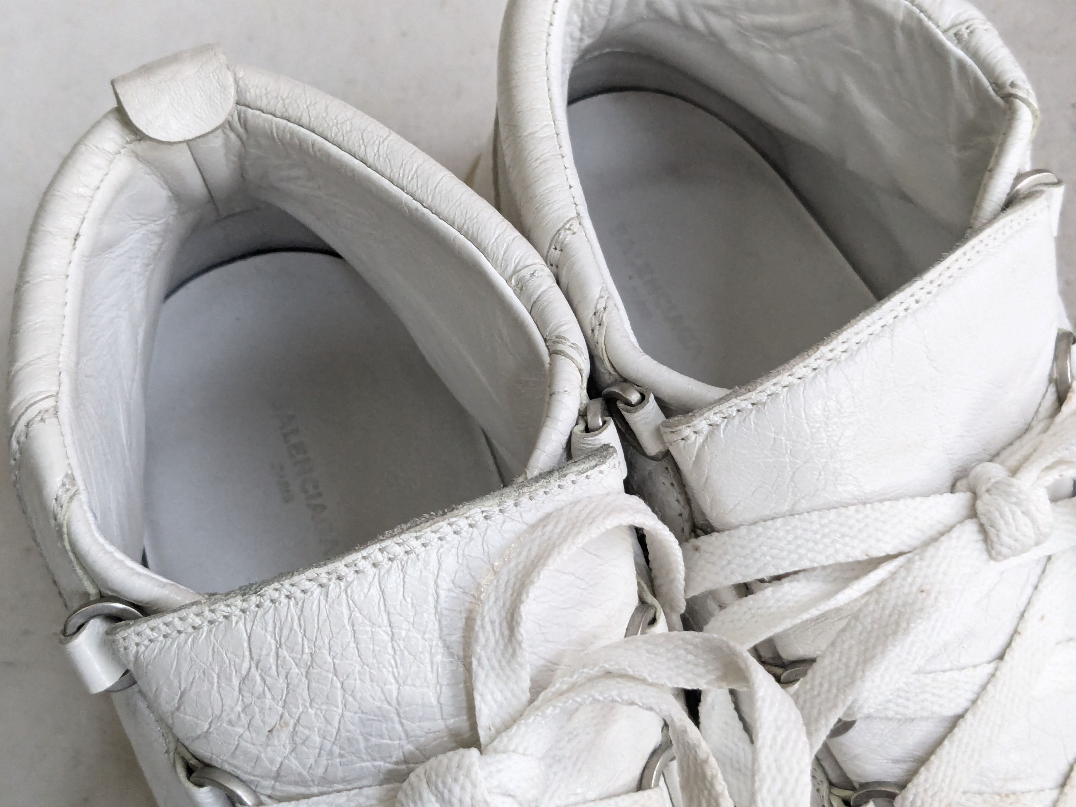 Balenciaga Balenciaga Arena White 13 Leather High Tops Size US 13 / EU 46 - 4 Thumbnail