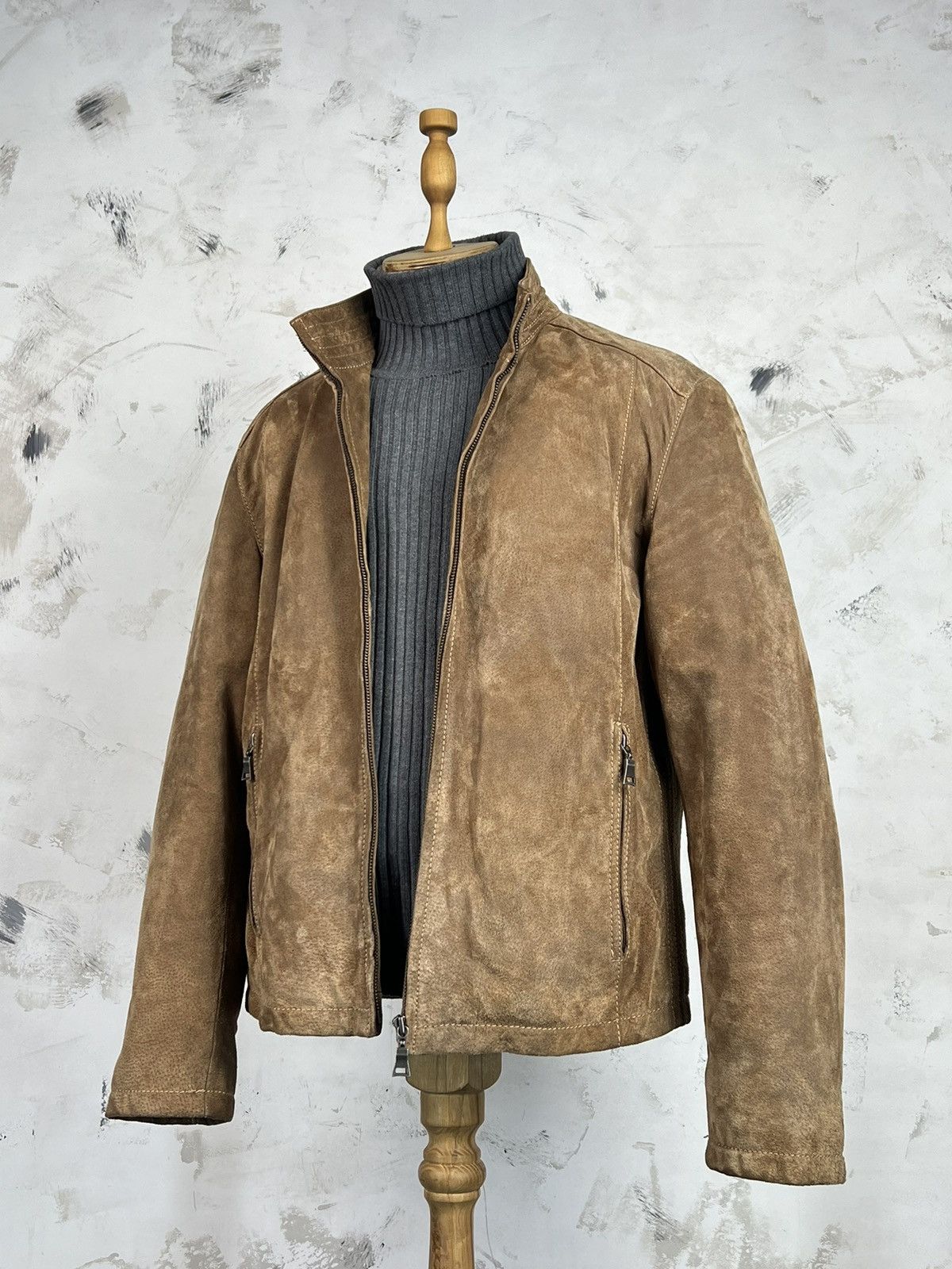 Angelo Litrico Vintage Angelo Litrico Leather Jacket Size M Size US M / EU 48-50 / 2 - 1 Thumbnail