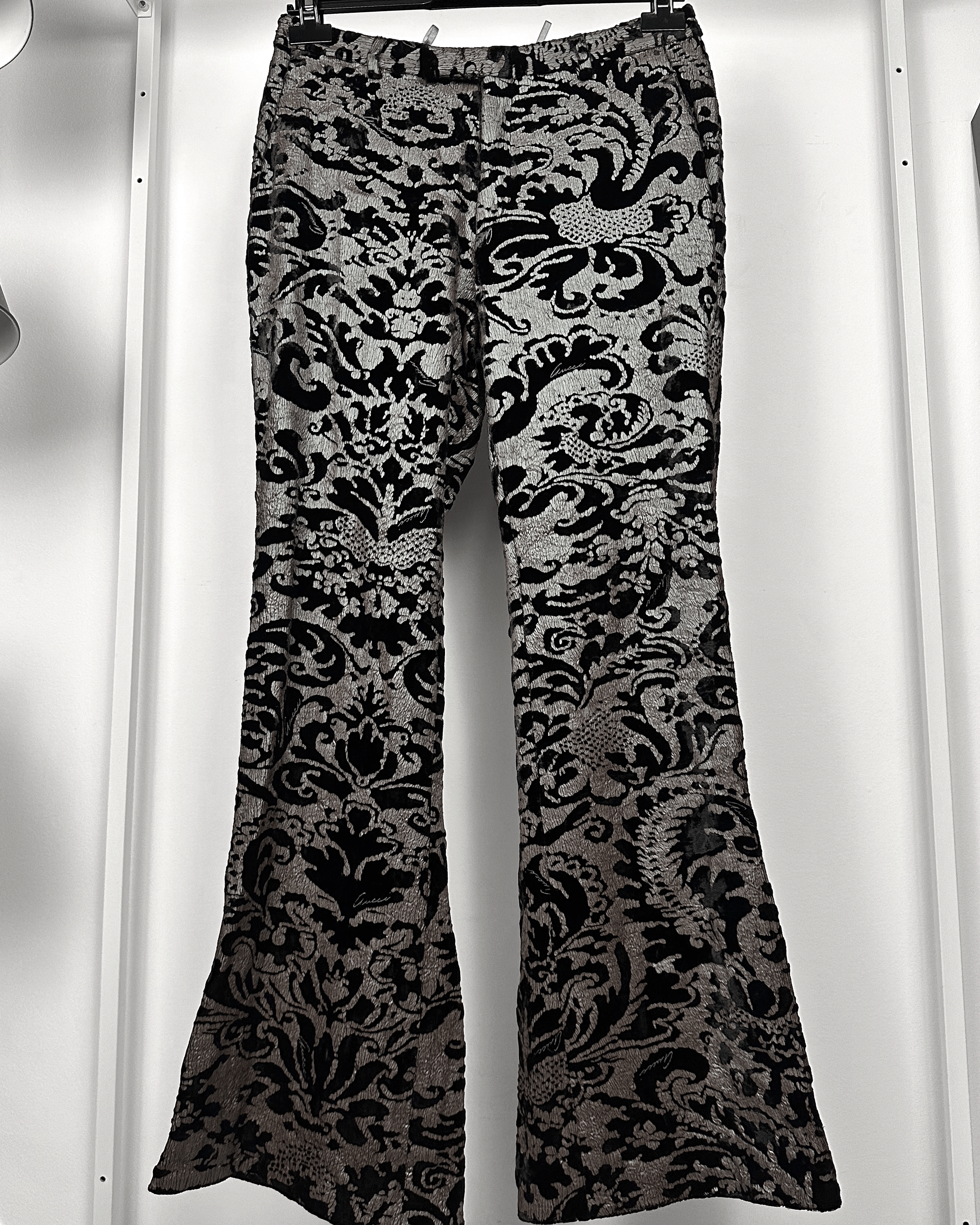 Gucci Gucci Jacquard Floral Pattern Flared Pants Size US 29 - 3 Thumbnail