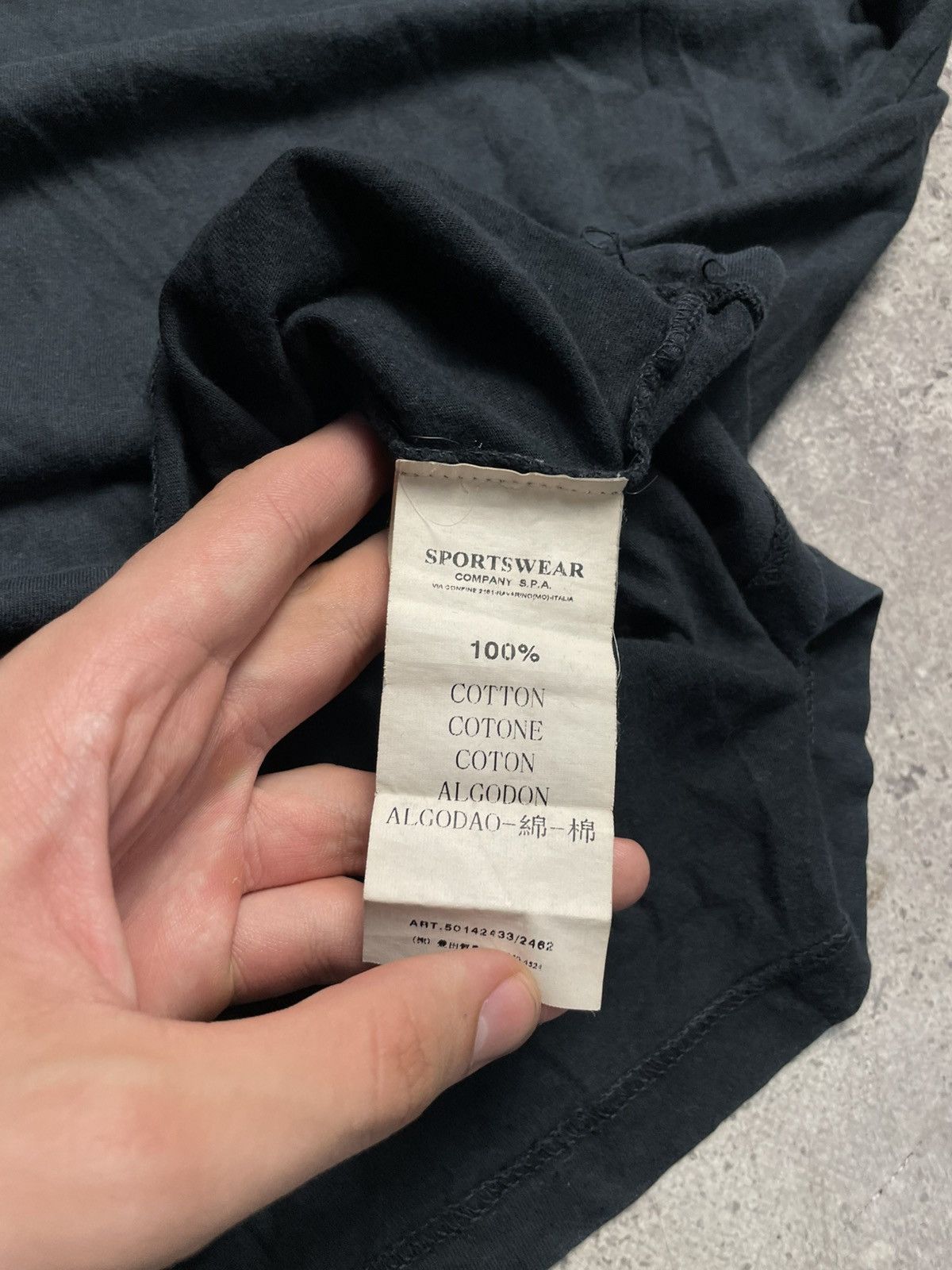 Stone Island Stone Island Denim Big Logo T Shirt Size US XL / EU 56 / 4 - 6 Thumbnail